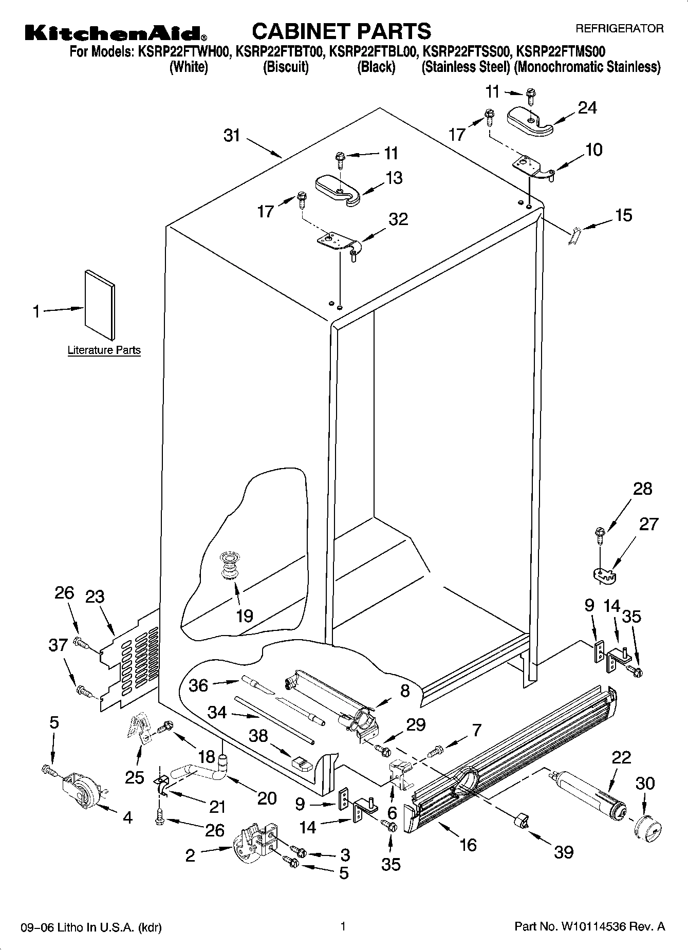 01 - CABINET PARTS