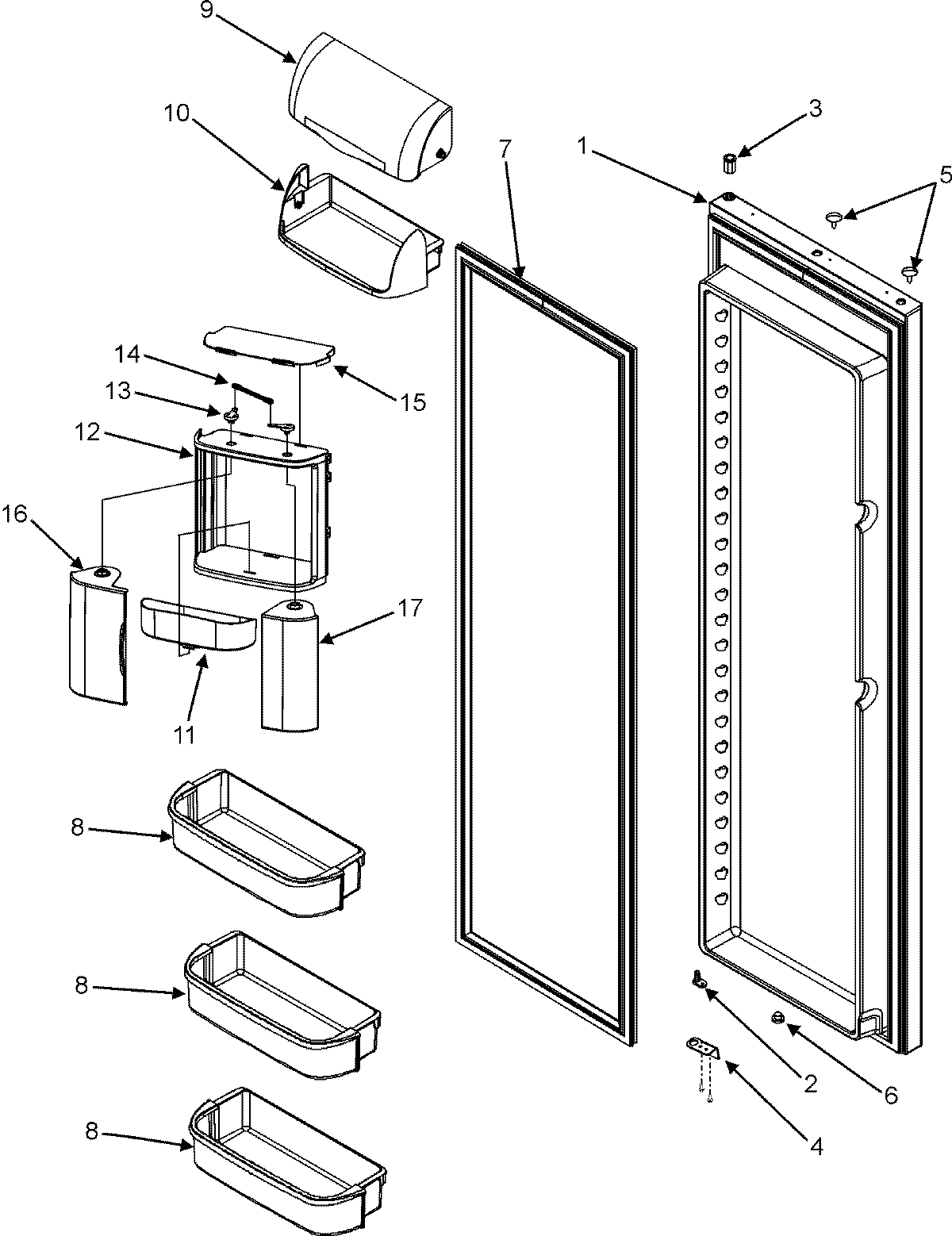 15 - REFRIGERATOR DOOR