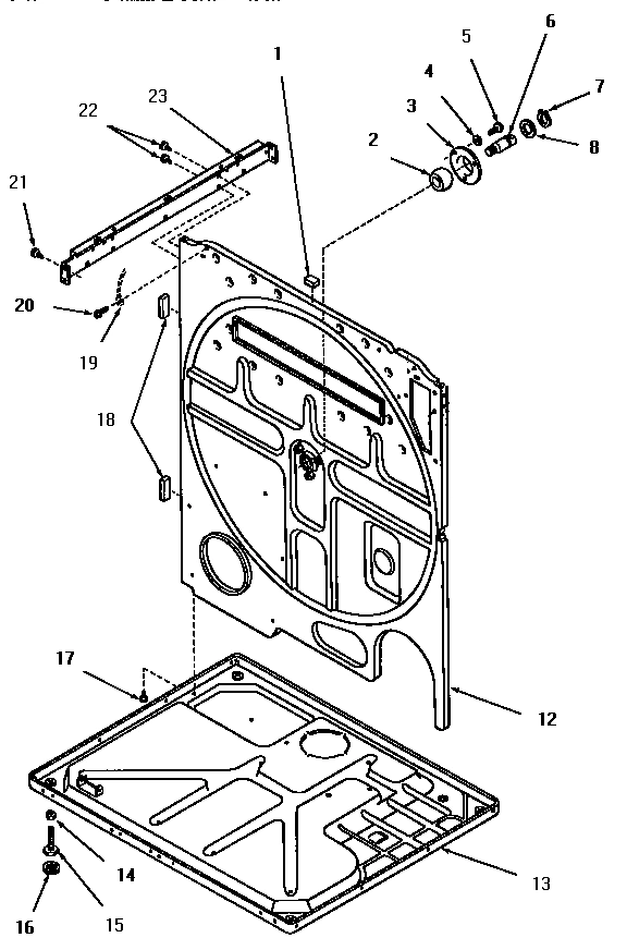 13 - REAR FRAME AND FRAME BASE