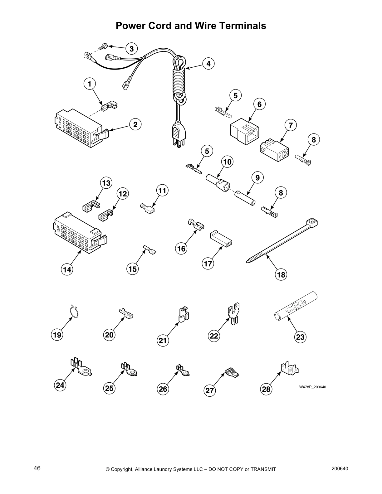 Power Cord and Wire Terminals