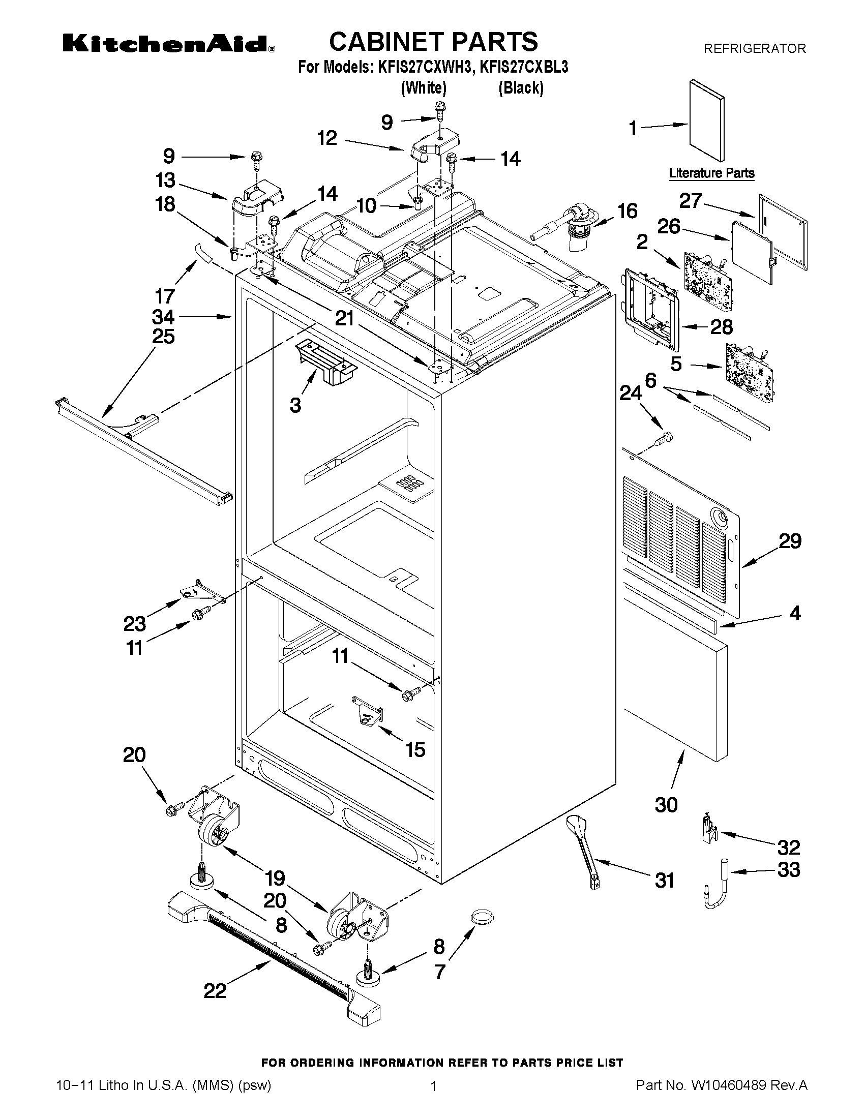 01 - CABINET PARTS