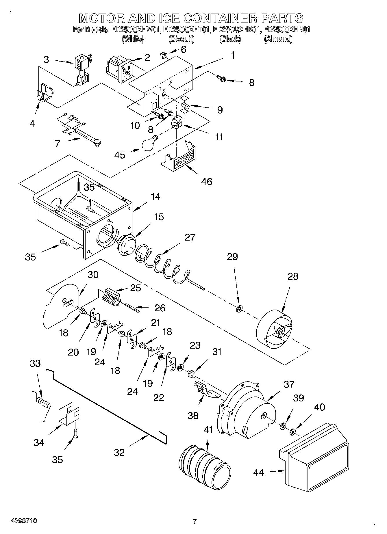 05 - MOTOR AND ICE CONTAINER