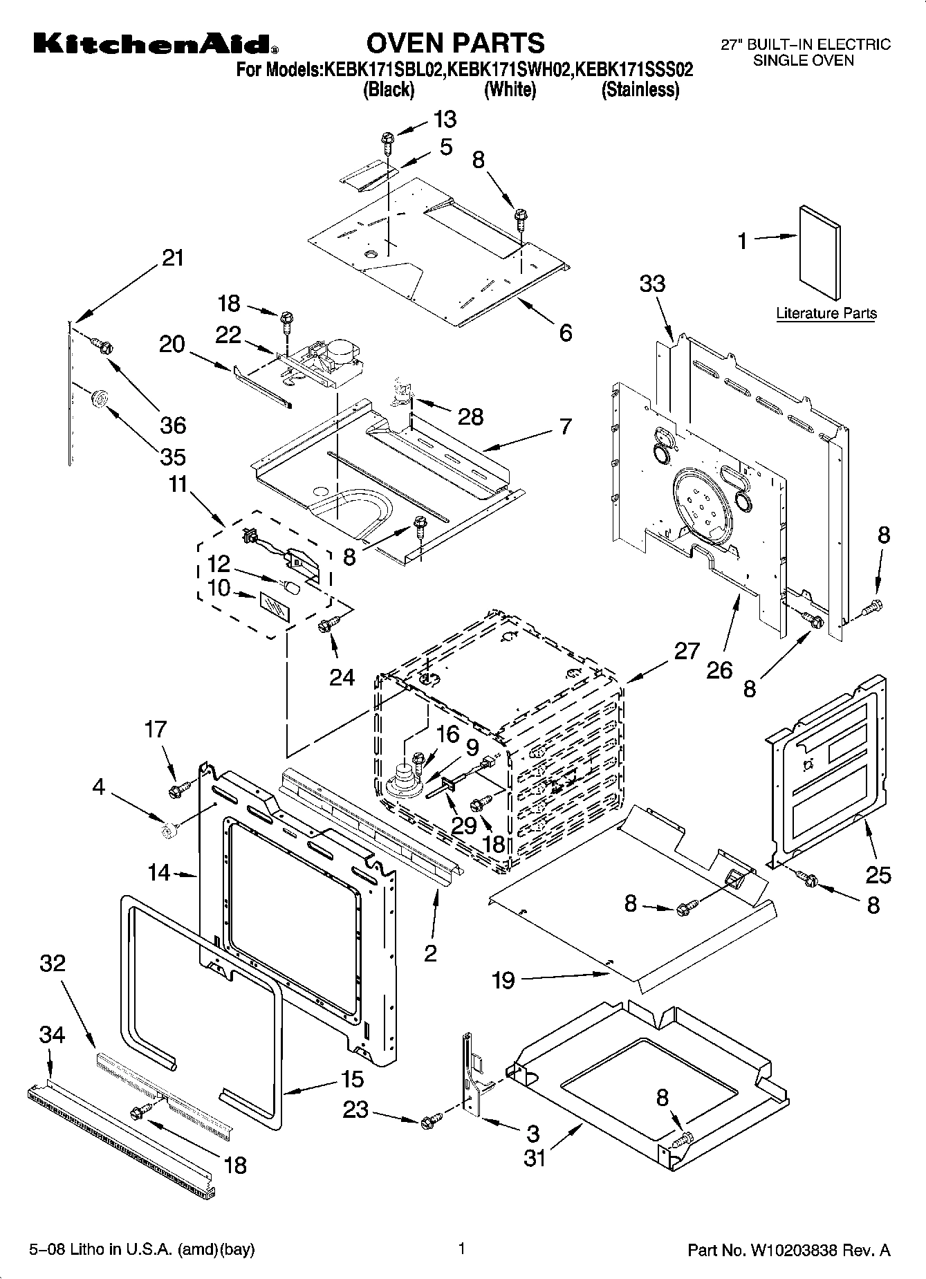 01 - OVEN PARTS