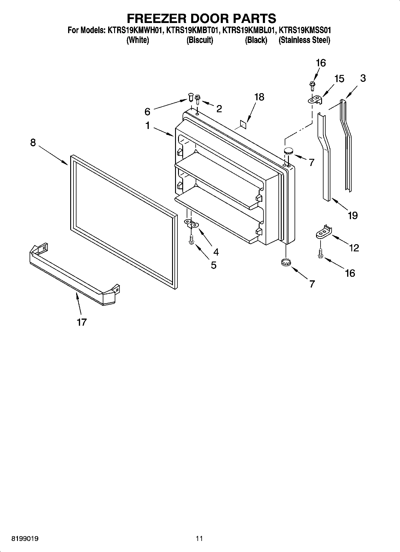 06 - FREEZER DOOR PARTS, OPTIONAL PARTS