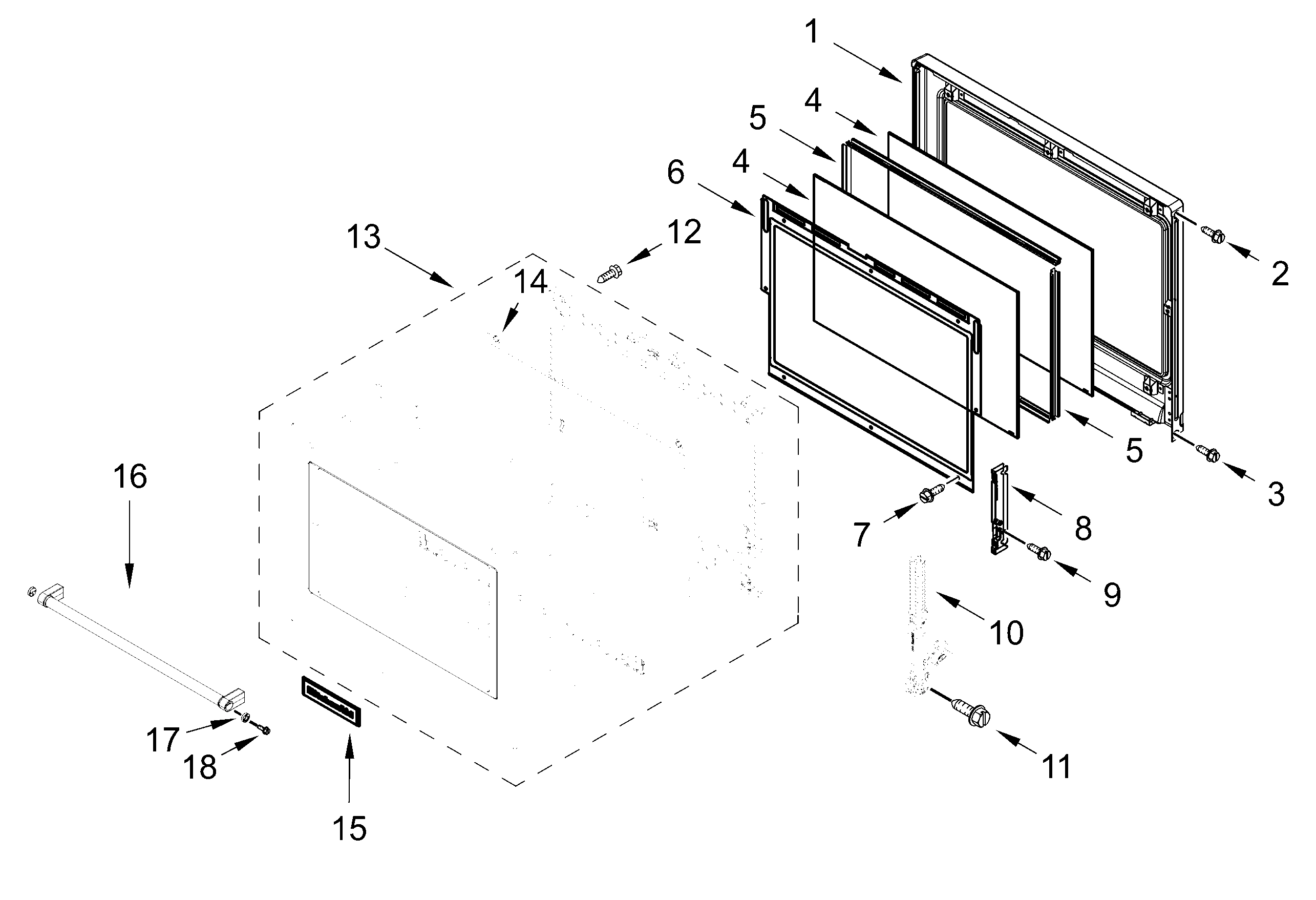 OVEN DOOR PARTS