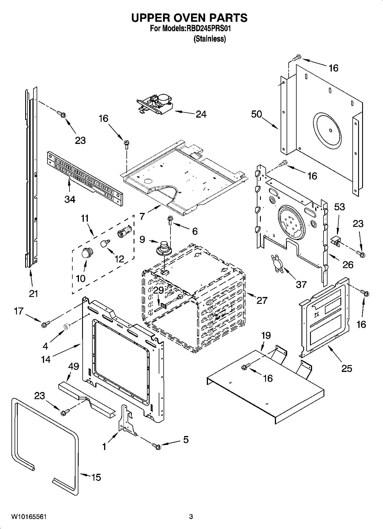 02 - UPPER OVEN PARTS