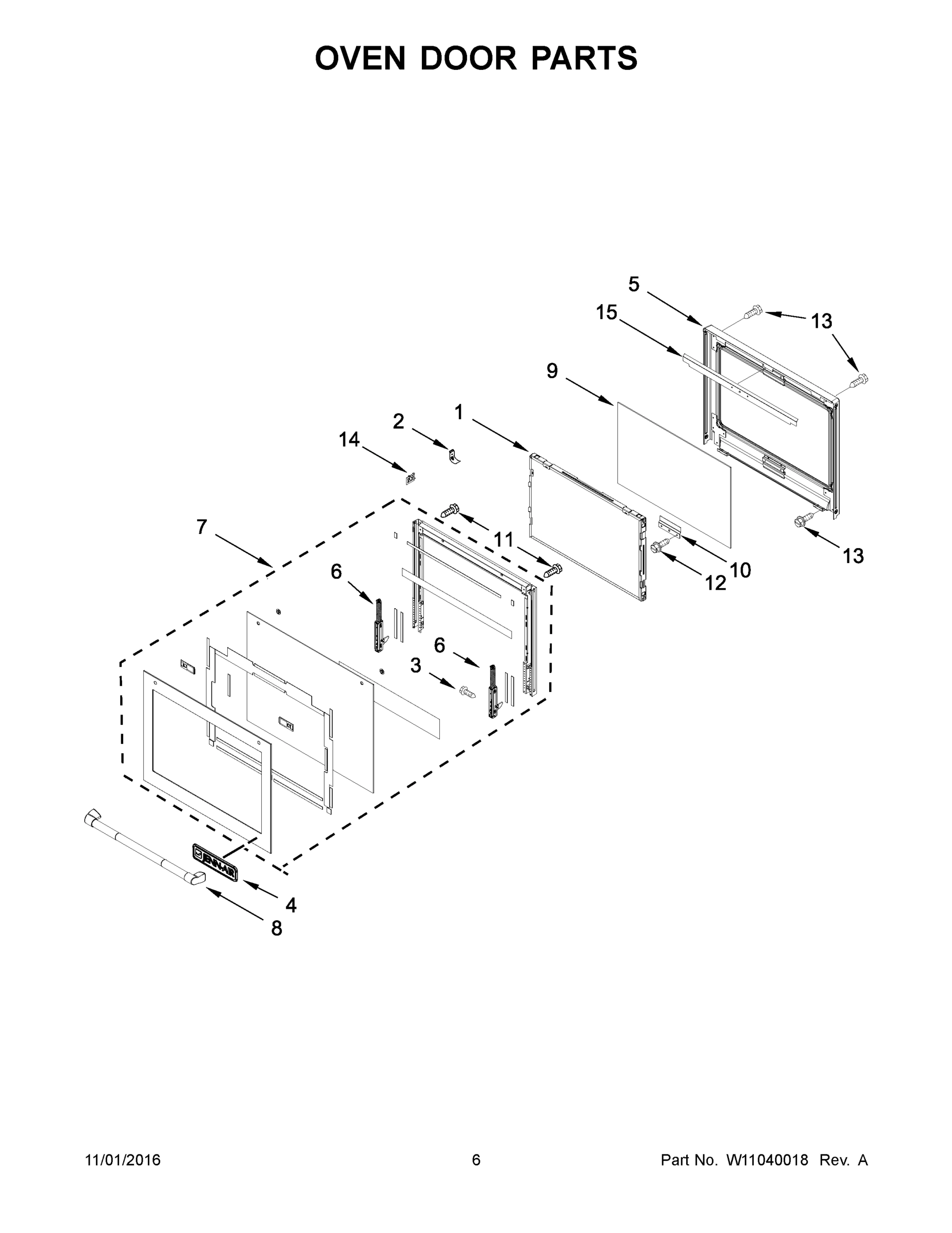 04 - OVEN DOOR PARTS