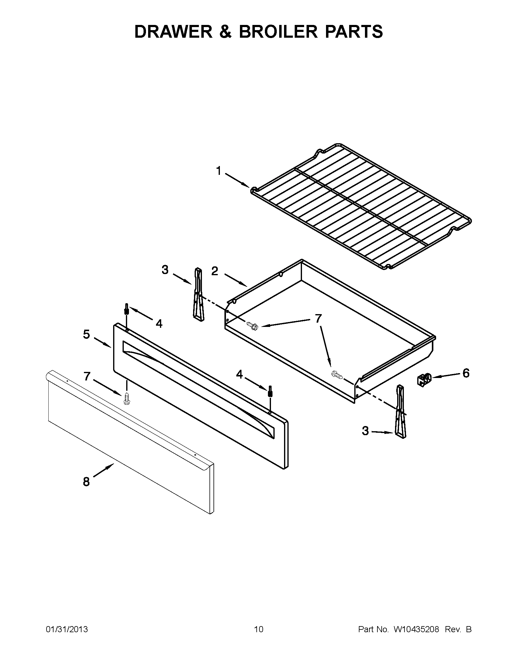 05 - DRAWER & BROILER PARTS