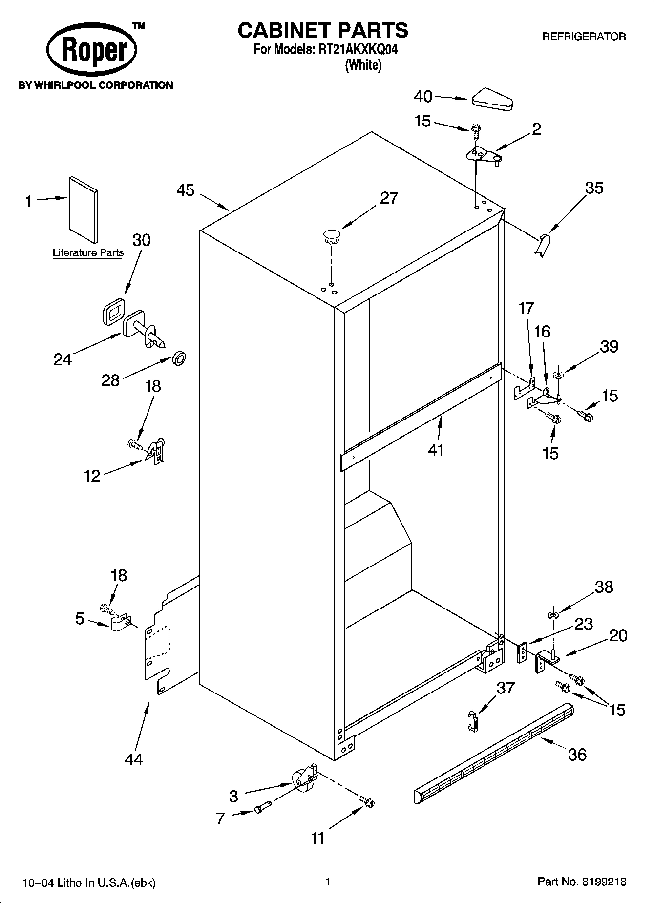 01 - CABINET PARTS