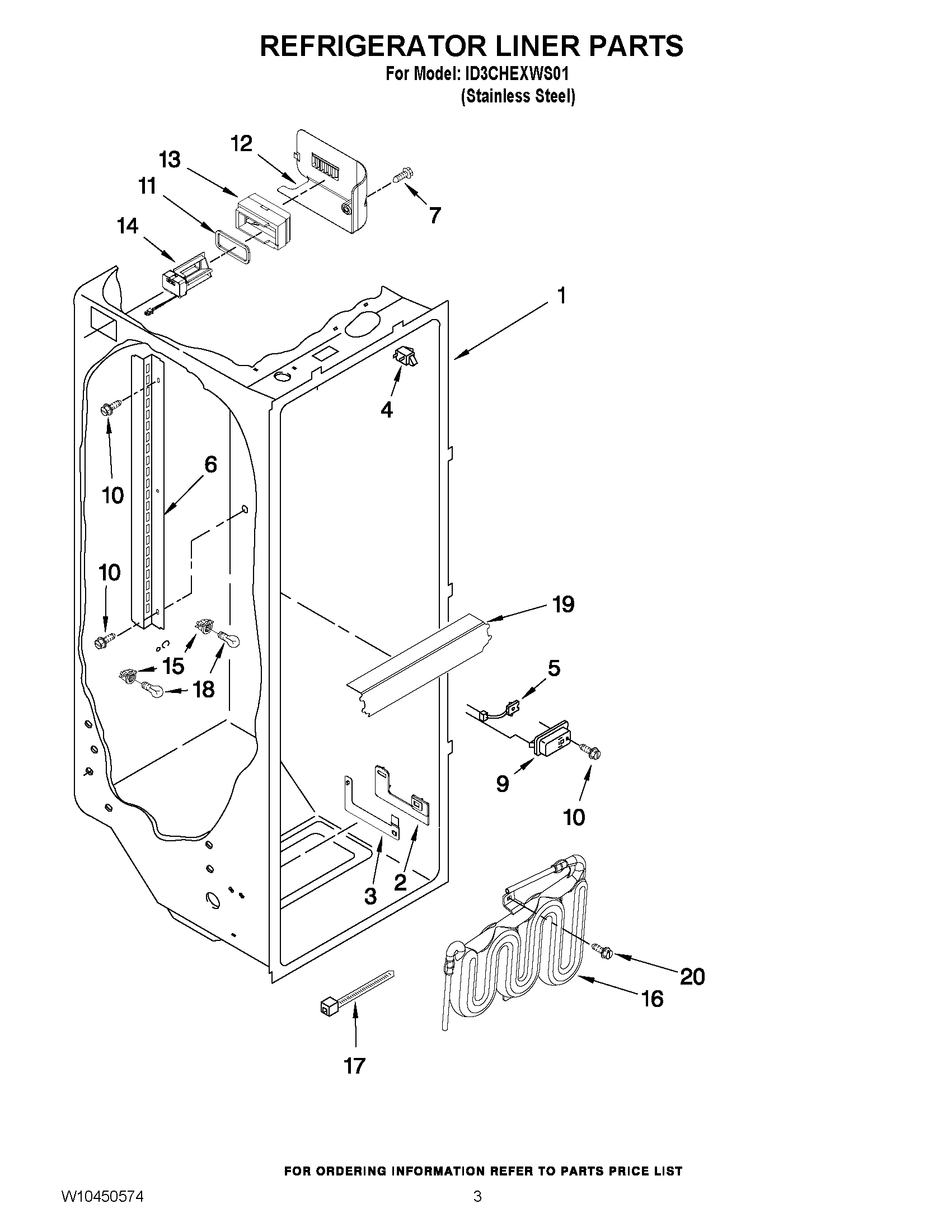 02 - REFRIGERATOR LINER PARTS