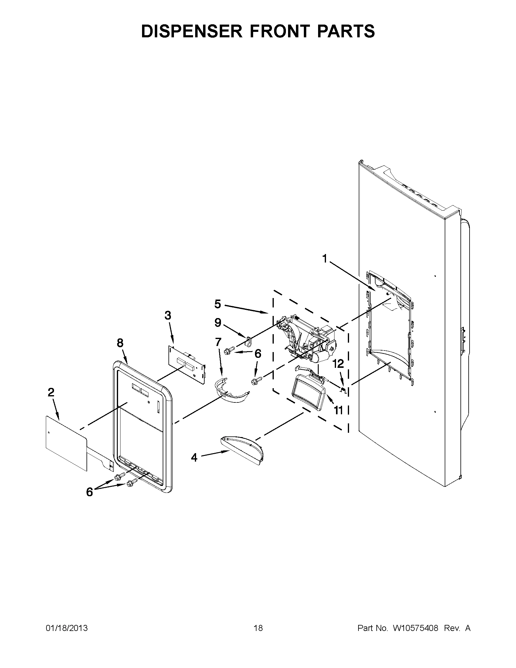 09 - DISPENSER FRONT PARTS
