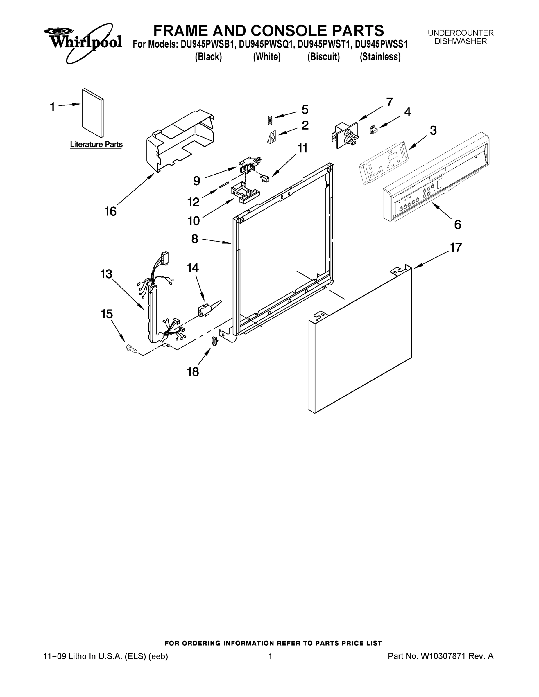 01 - FRAME AND CONSOLE PARTS