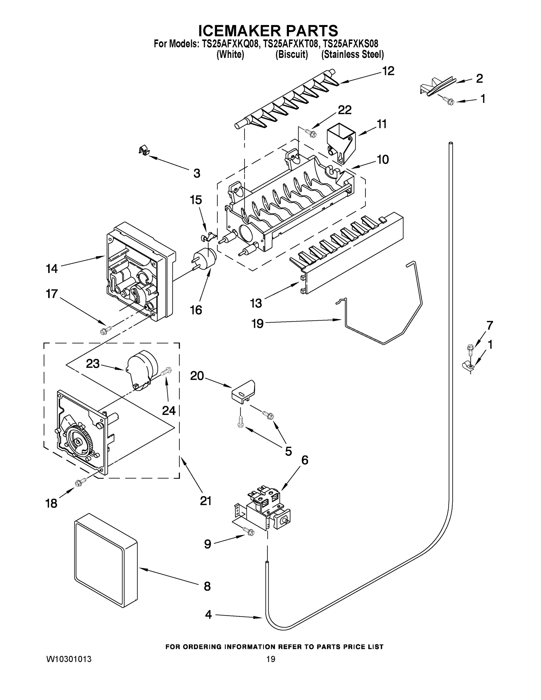 12 - ICEMAKER PARTS