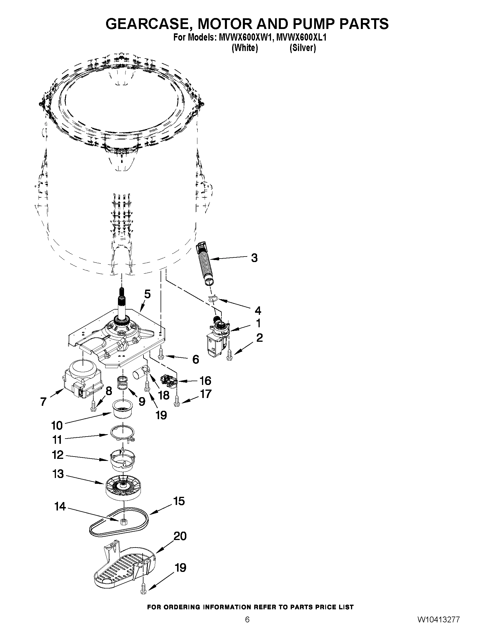 04 - GEARCASE, MOTOR AND PUMP PARTS