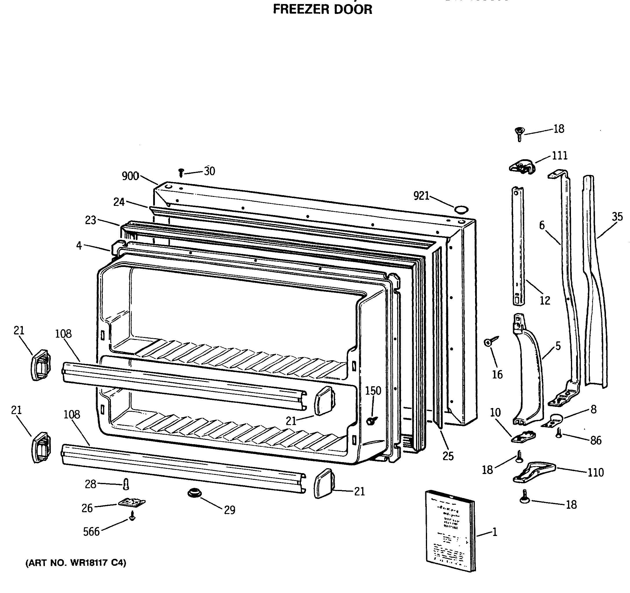 FREEZER DOOR