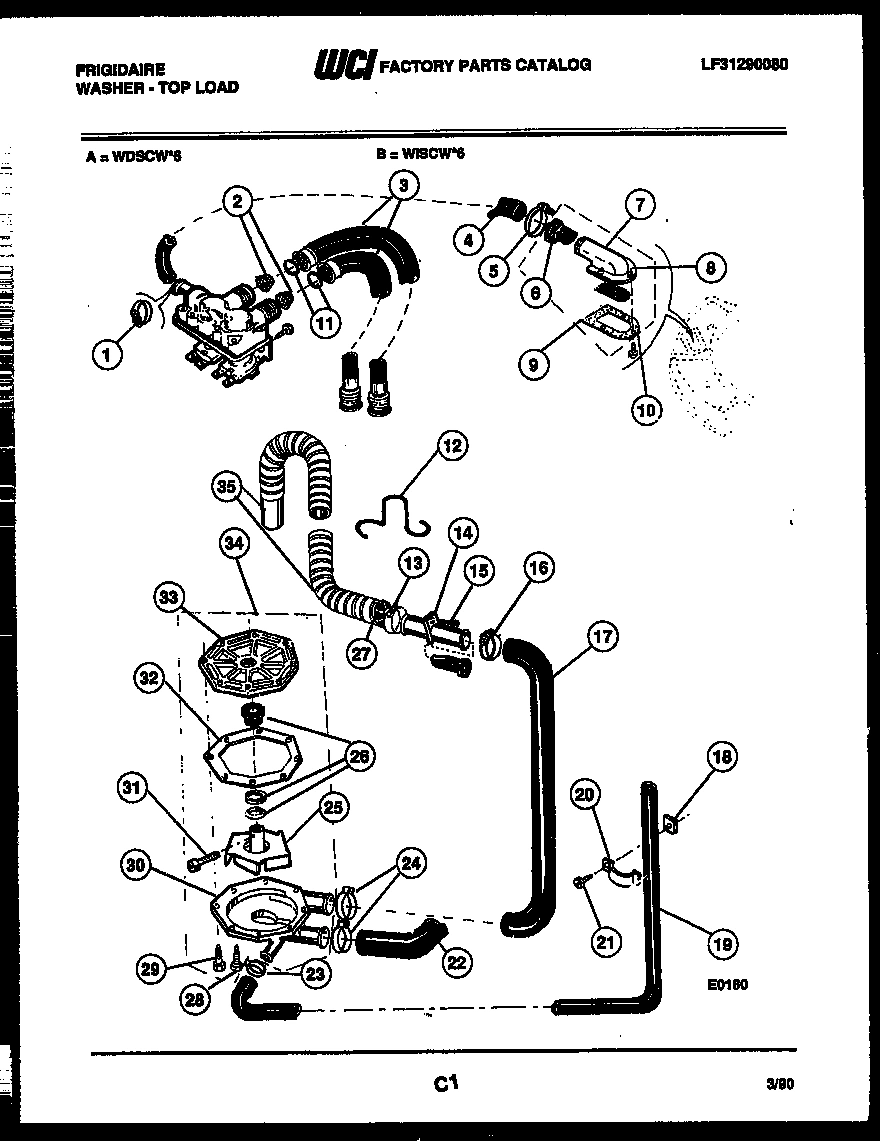 06 - PUMP, WATER VALVE AND WATER INLET