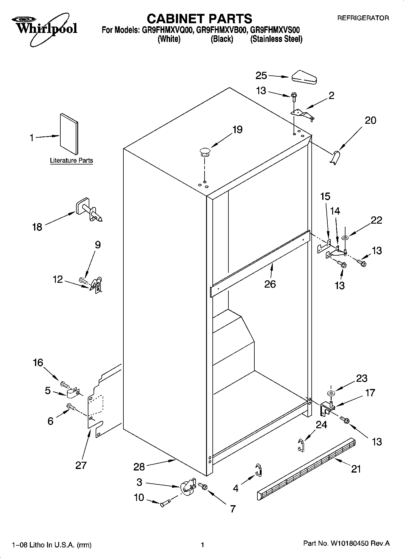 01 - CABINET PARTS