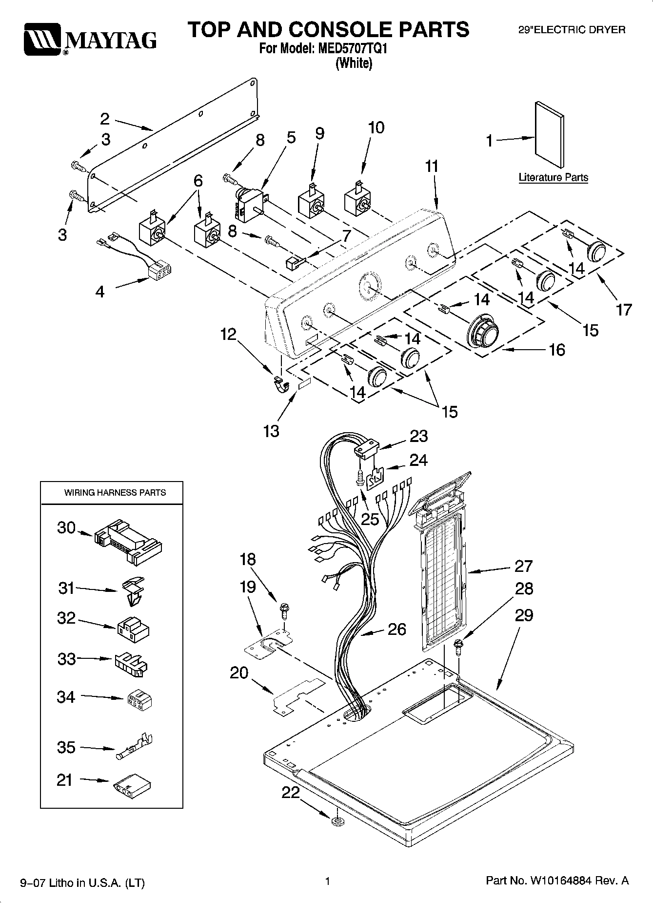 01 - TOP AND CONSOLE PARTS