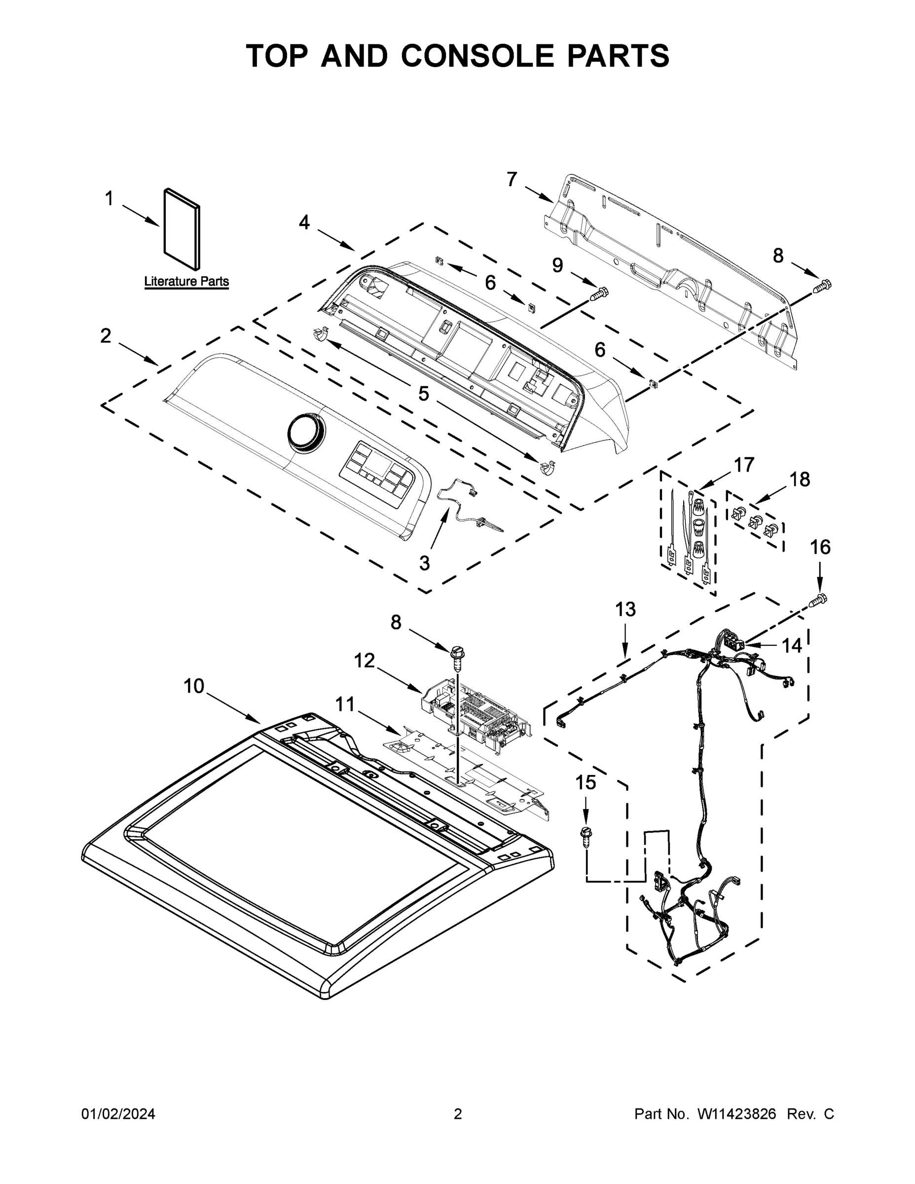 02 - TOP AND CONSOLE PARTS