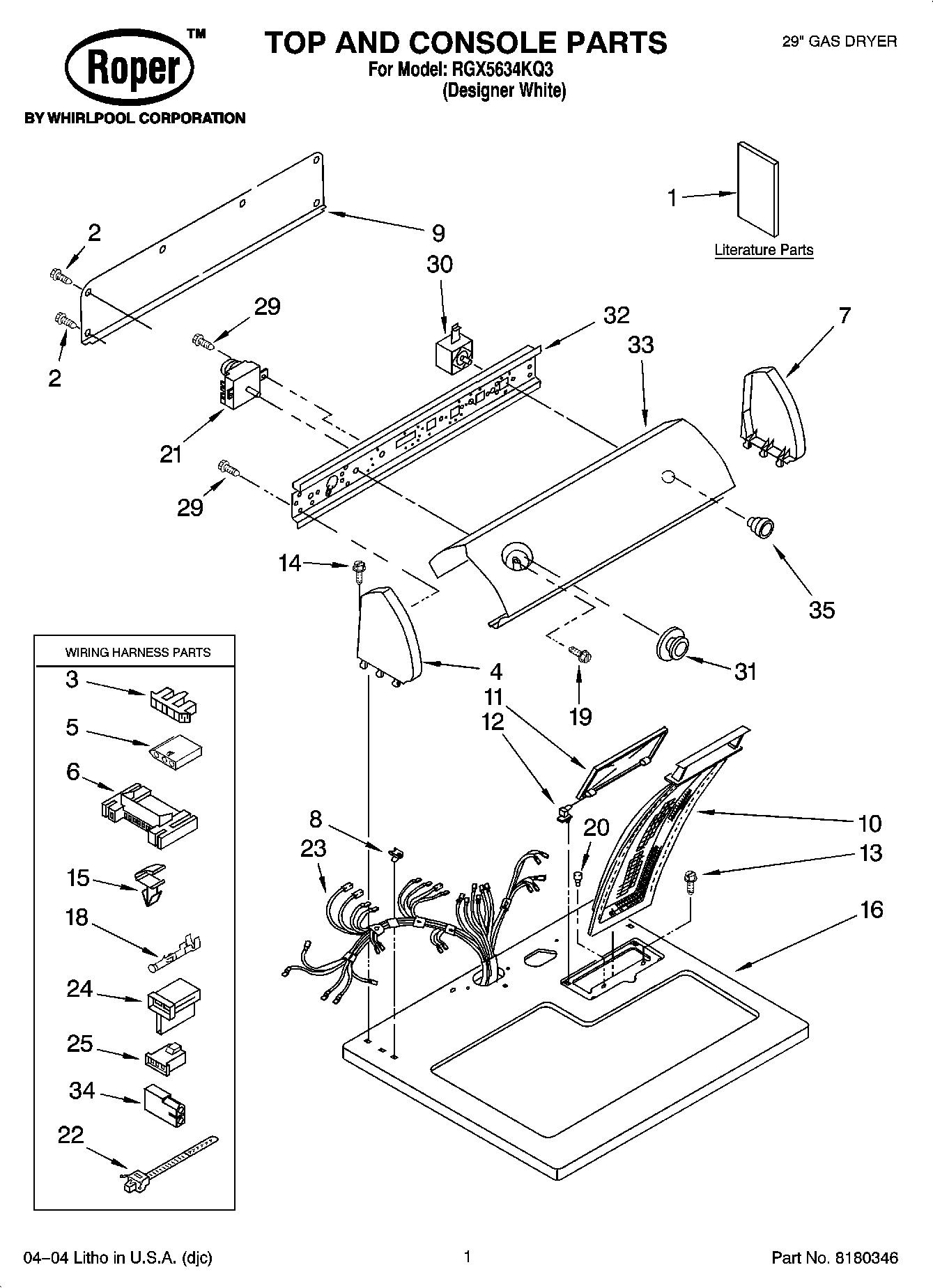 01 - TOP AND CONSOLE PARTS