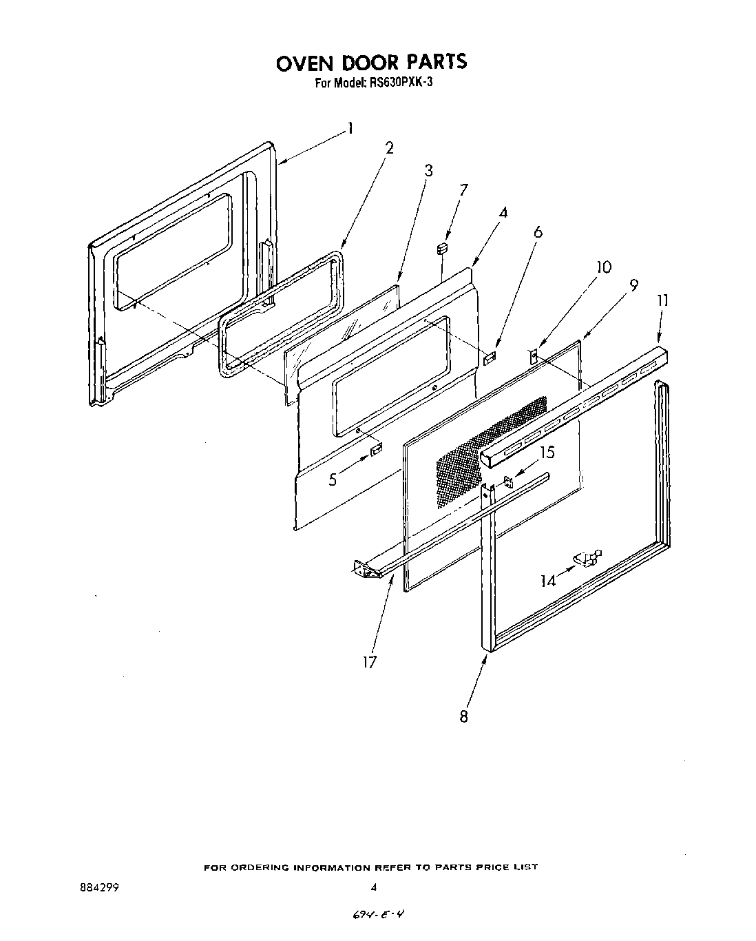 03 - OVEN DOOR , LITERATURE AND OPTIONAL