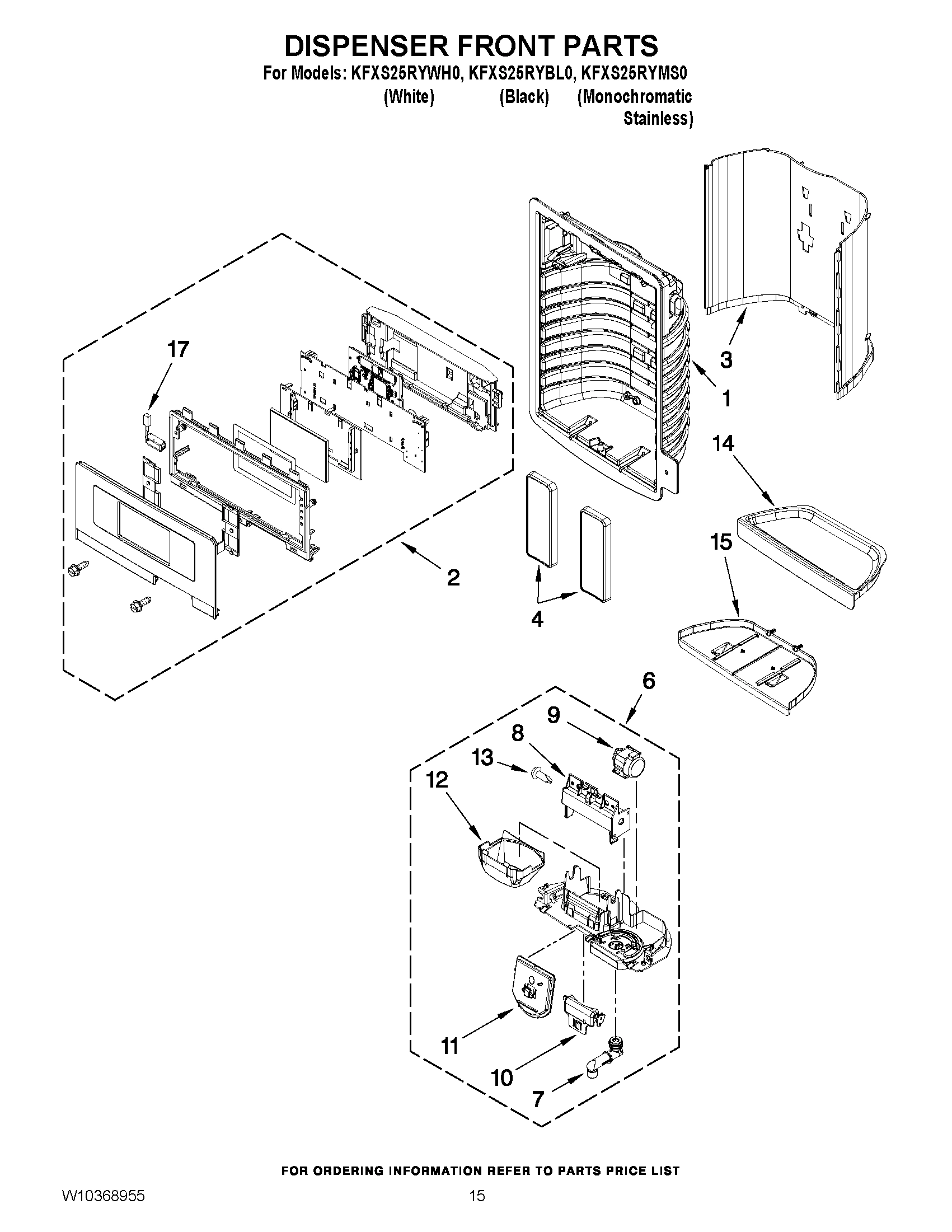 08 - DISPENSER FRONT PARTS