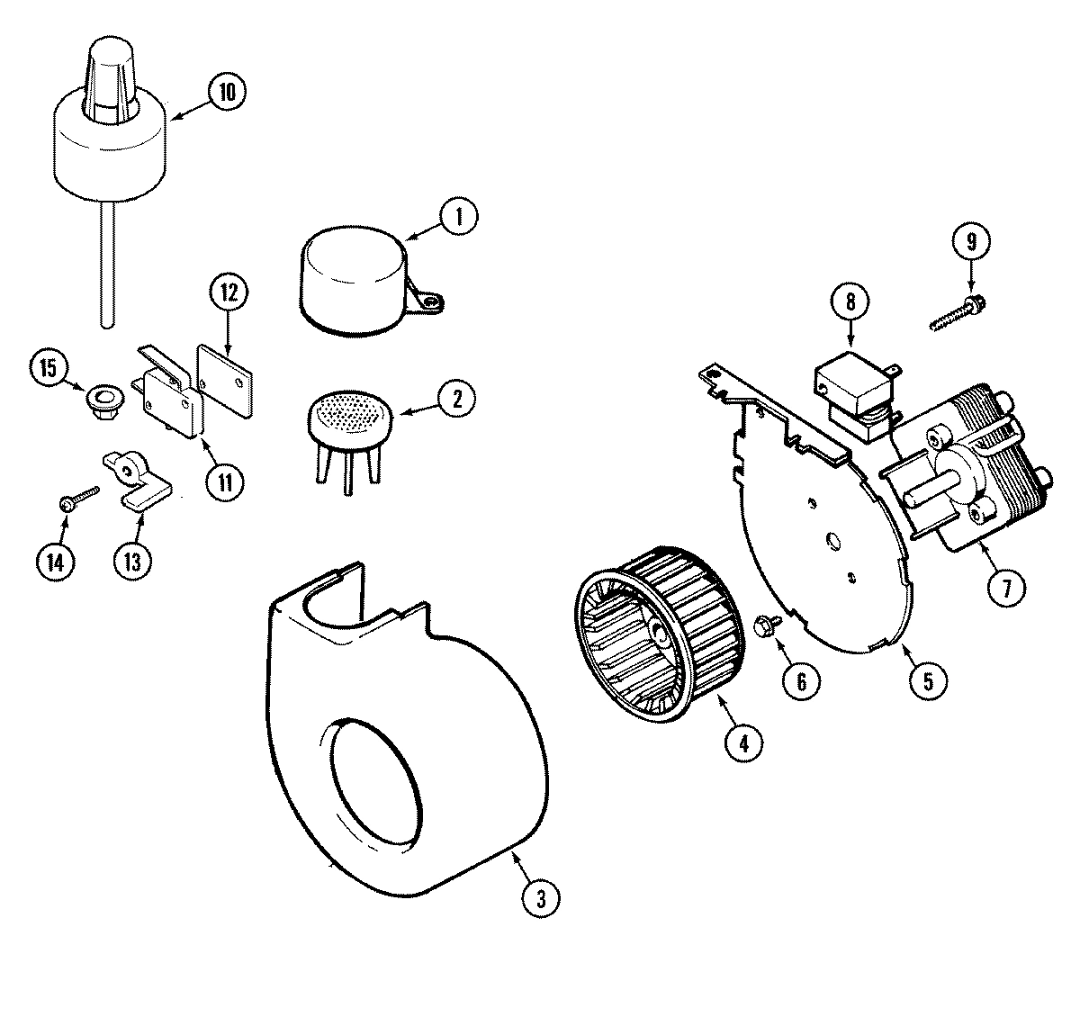 01 - BLOWER, FLOAT & WATER LEVEL SWITCH