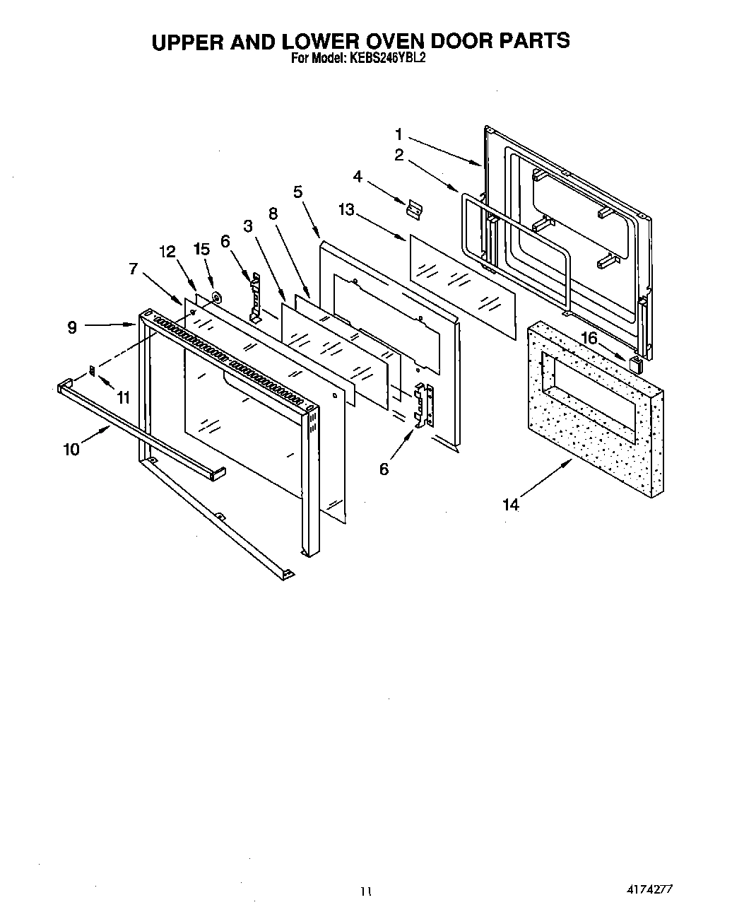 06 - UPPER AND LOWER OVEN DOOR