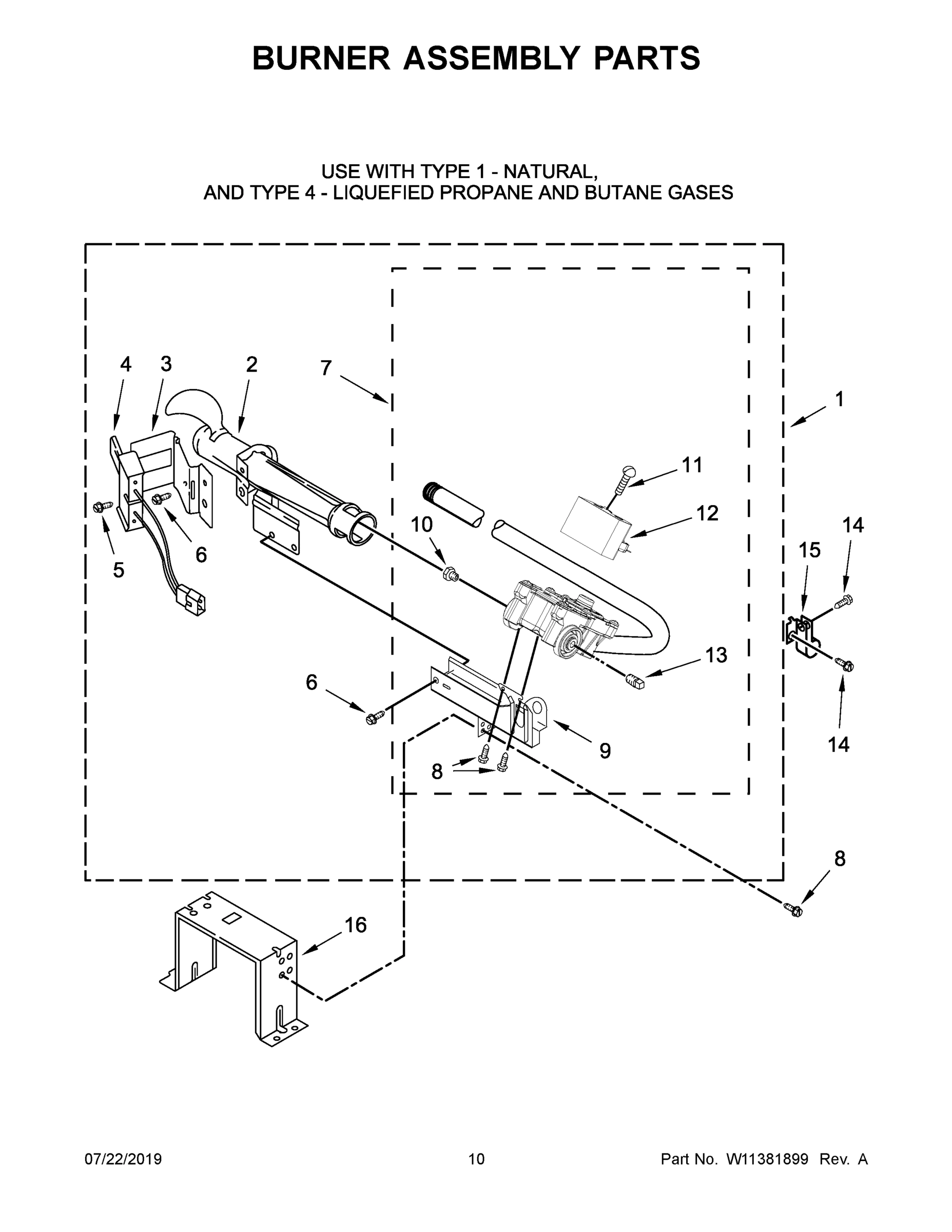 06 - BURNER ASSEMBLY PARTS