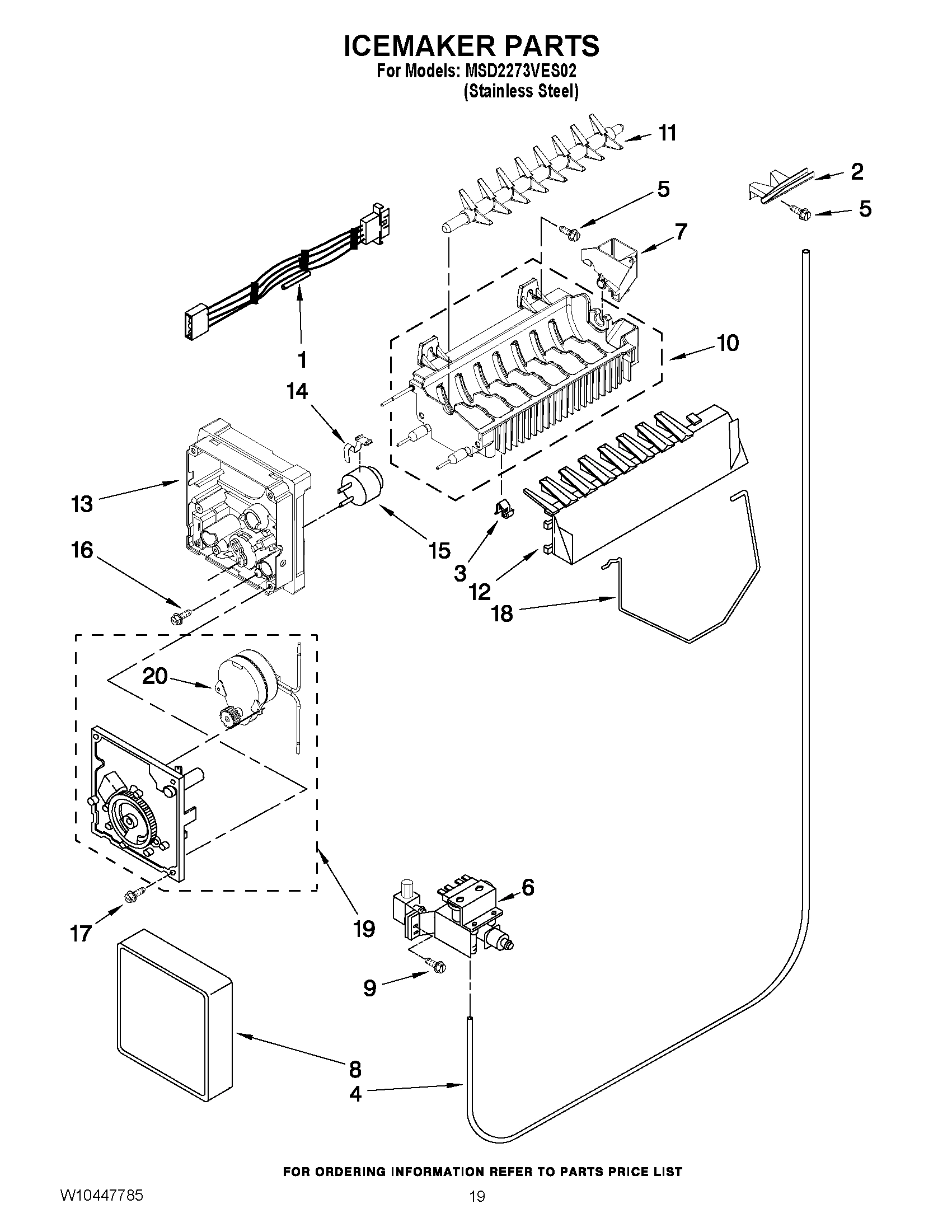12 - ICEMAKER PARTS