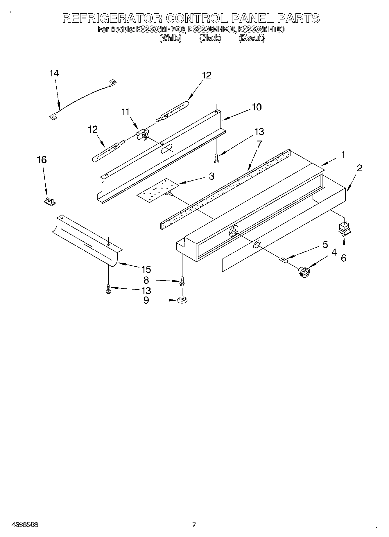 05 - REFRIGERATOR CONTROL PANEL