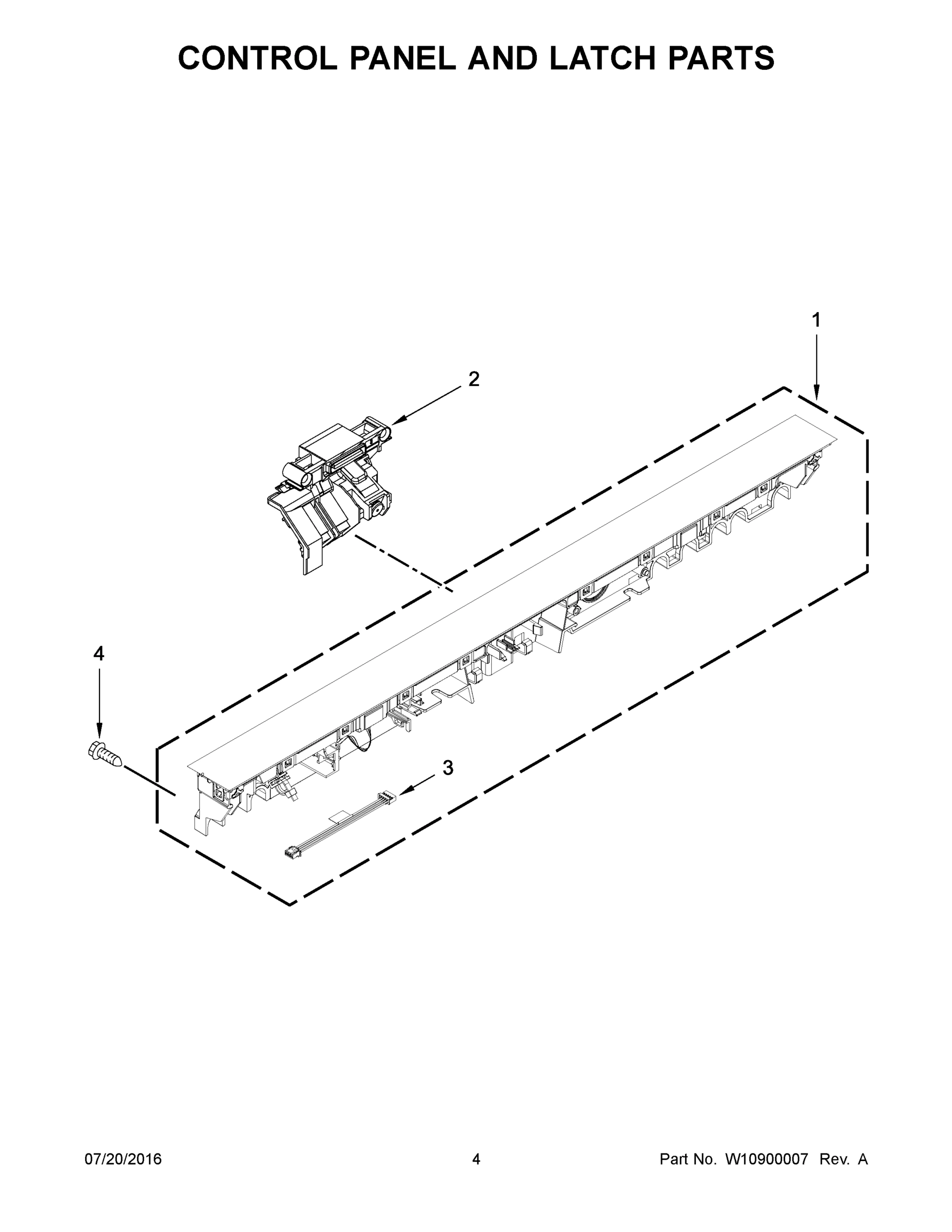 03 - CONTROL PANEL AND LATCH PARTS