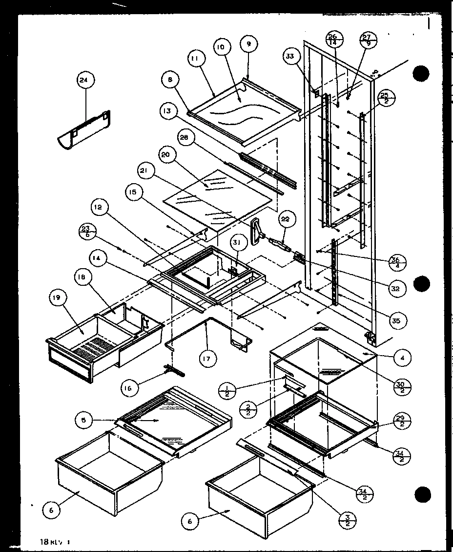 14 - REF SHELVING AND DRAWERS