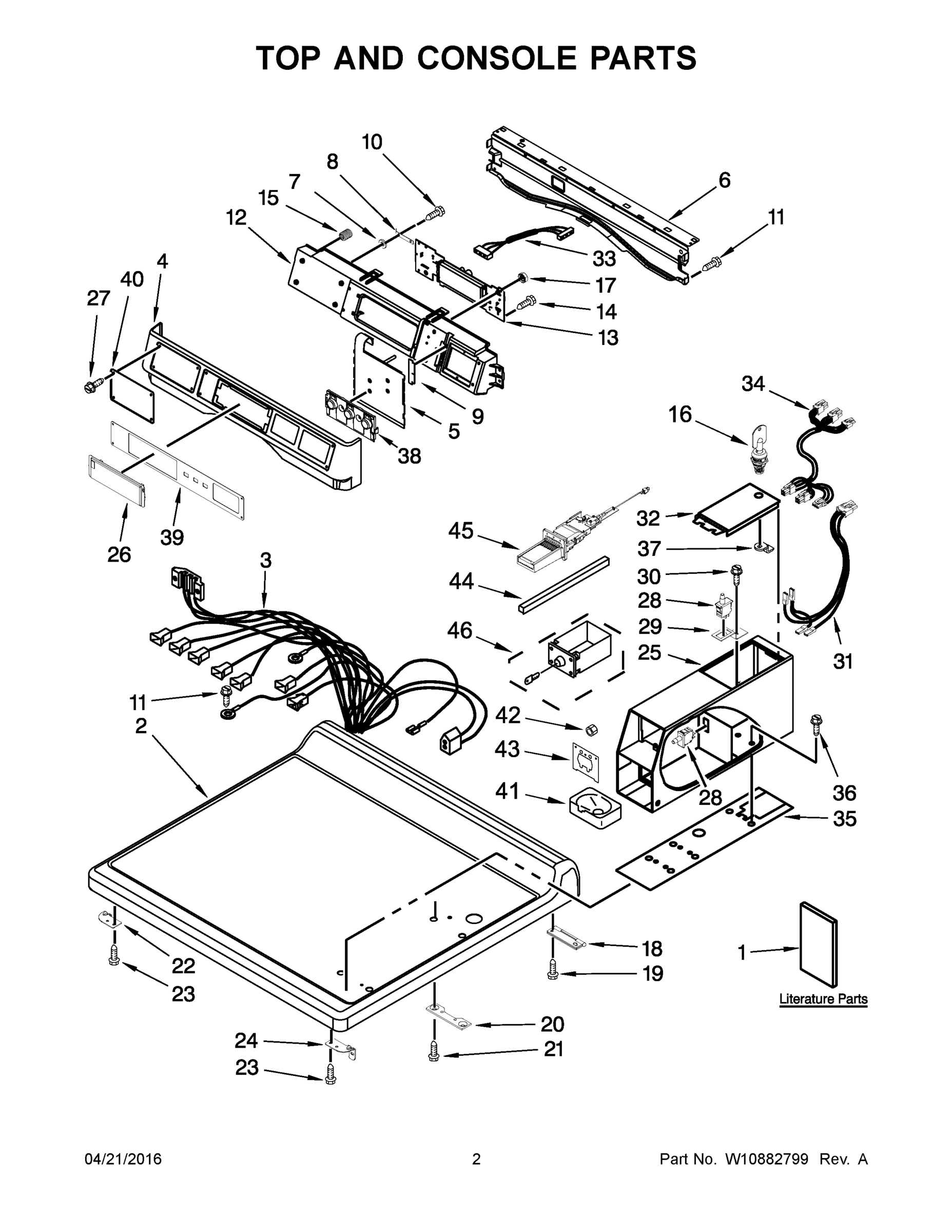 02 - TOP AND CONSOLE PARTS