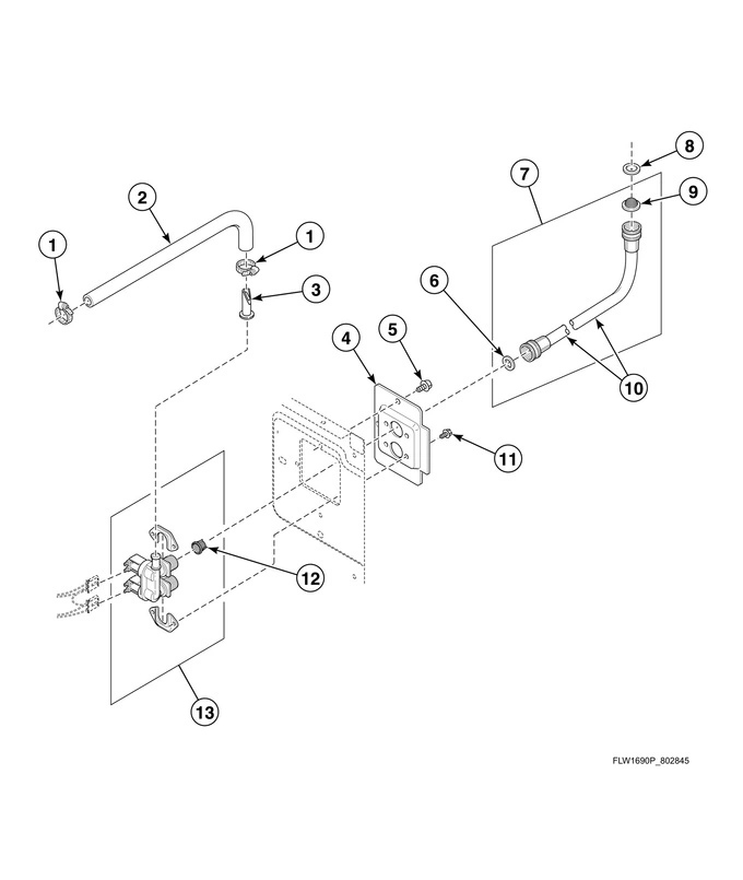 Mixing Valve, Fill Hose And Valve-to-dispenser Hose