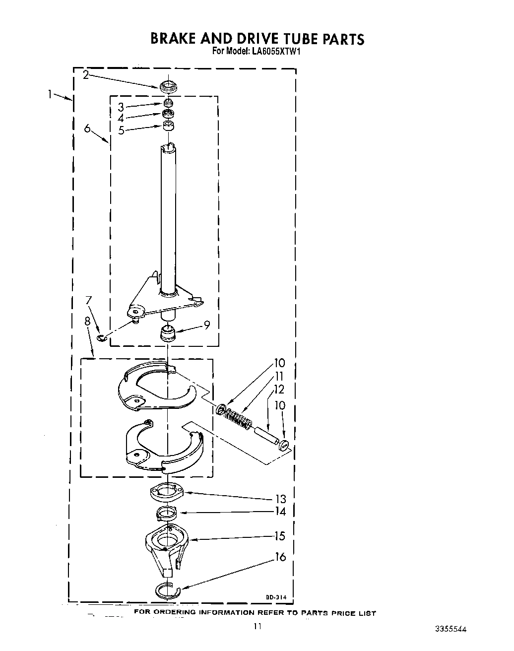 10 - BRAKE AND DRIVE TUBE