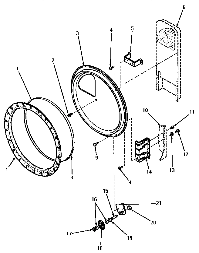 11 - REAR BLKHD, FELT SEAL & CYLINDER ROLLER