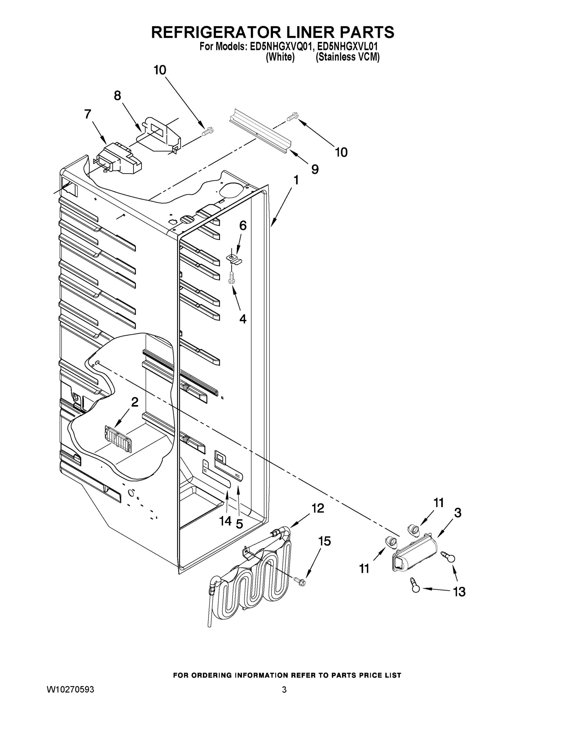 02 - REFRIGERATOR LINER PARTS
