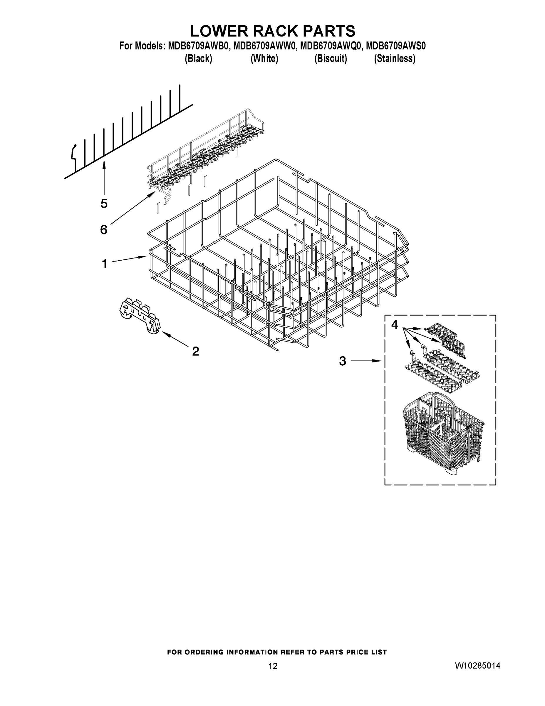 10 - LOWER RACK PARTS