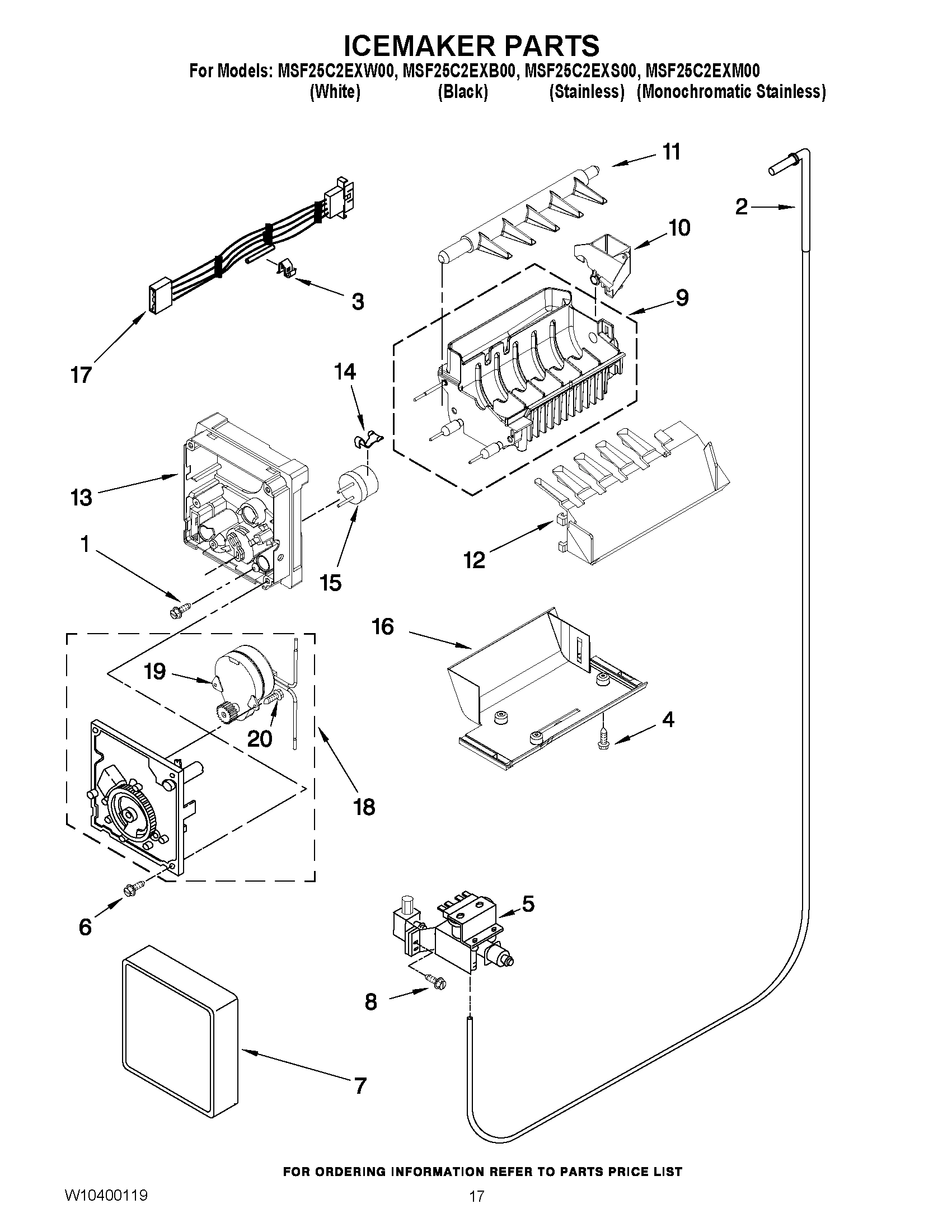 12 - ICEMAKER PARTS