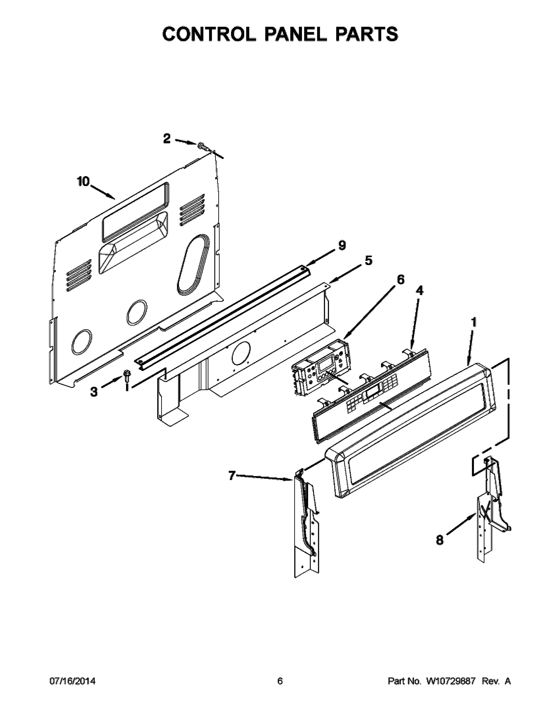 04 - CONTROL PANEL PARTS