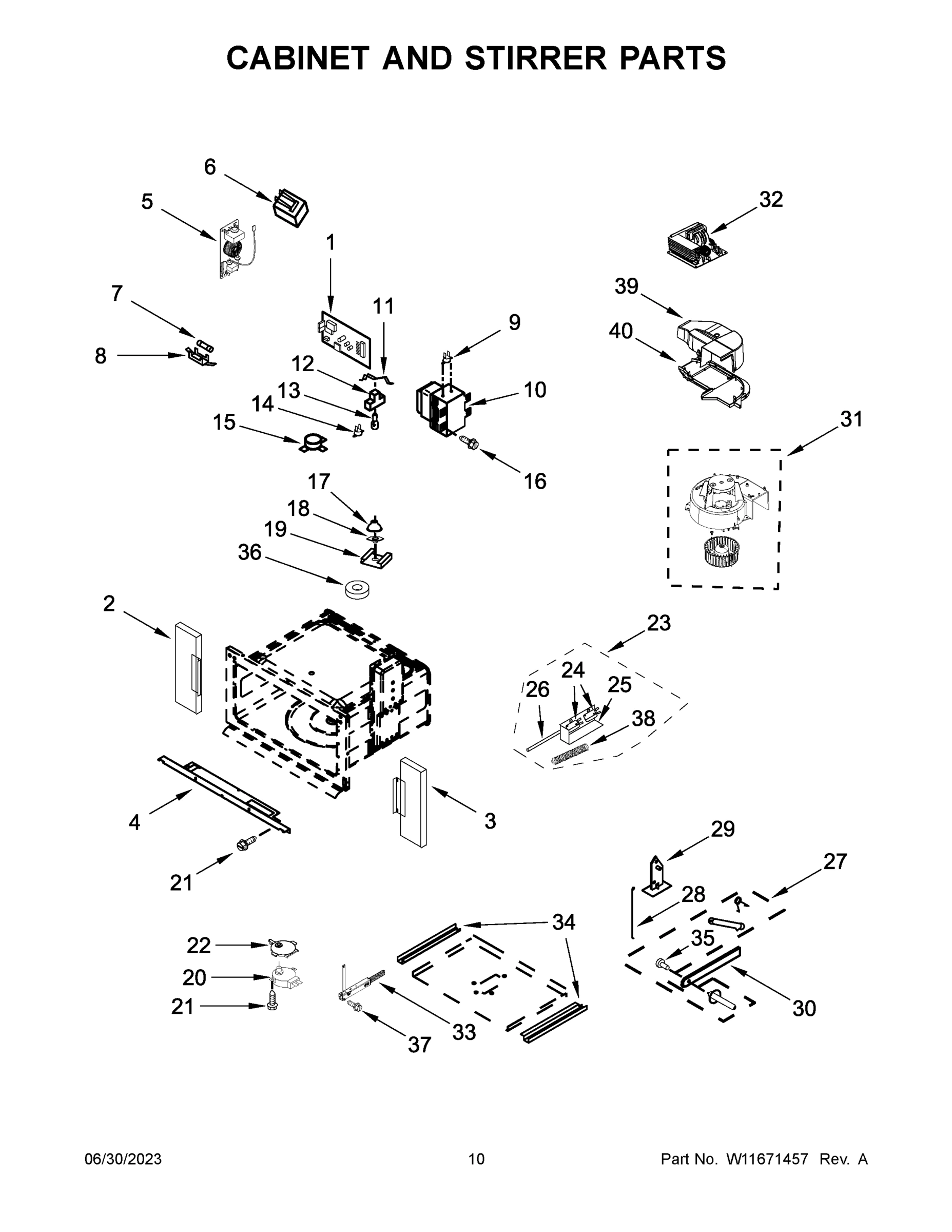 06 - CABINET AND STIRRER PARTS