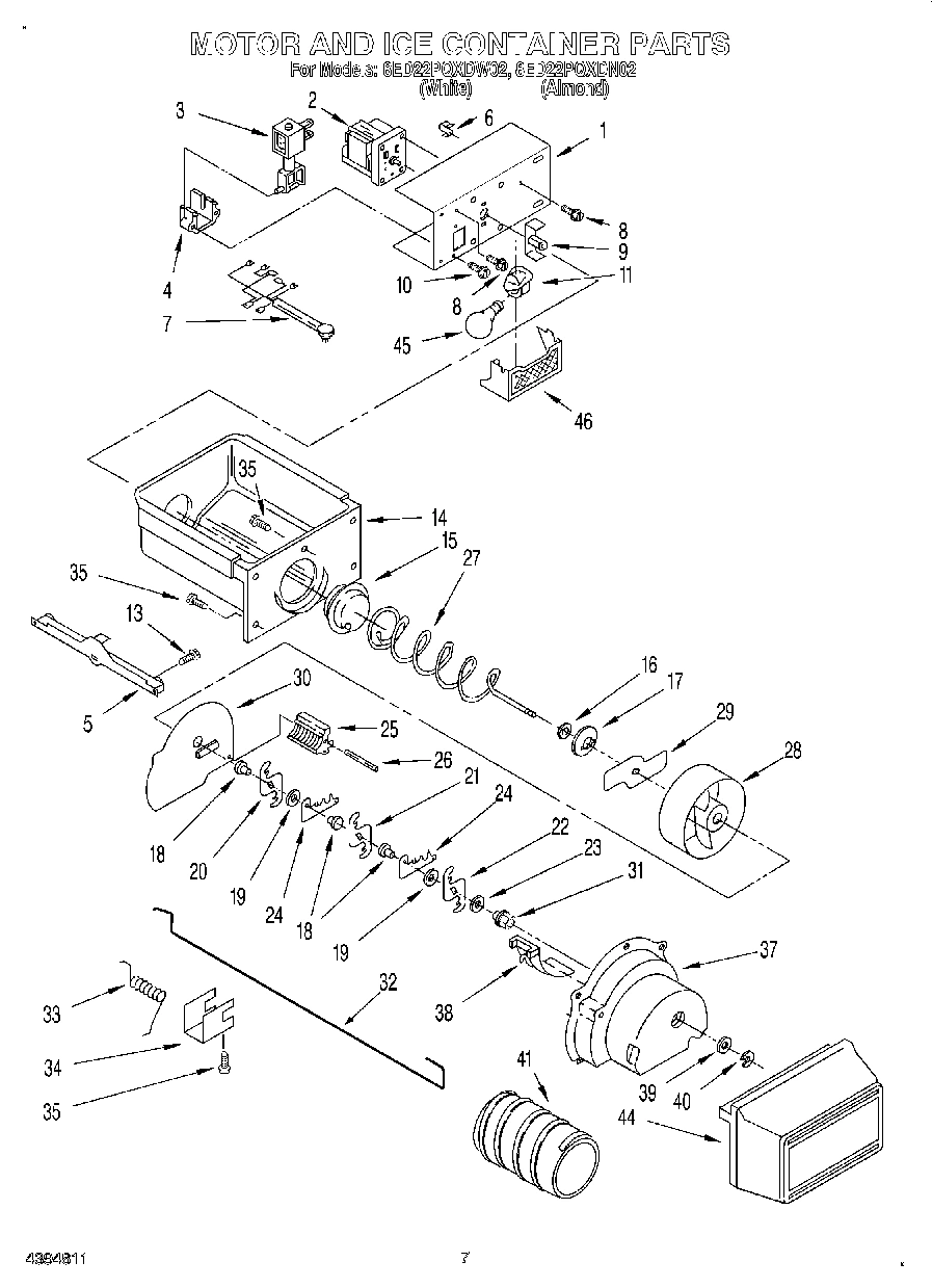 06 - MOTOR AND ICE CONTAINER