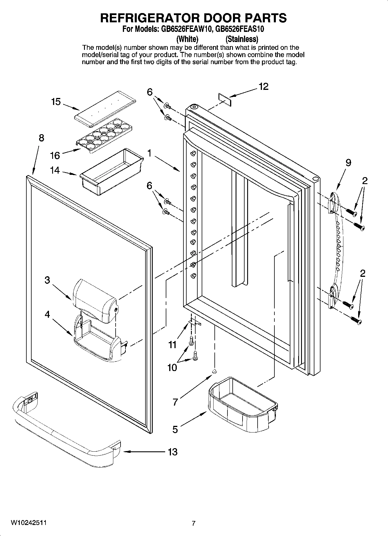 05 - REFRIGERATOR DOOR PARTS
