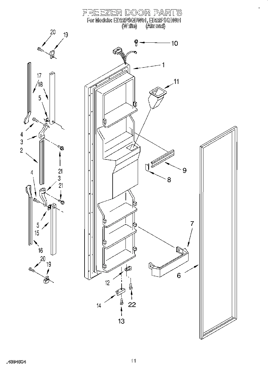 08 - FREEZER DOOR