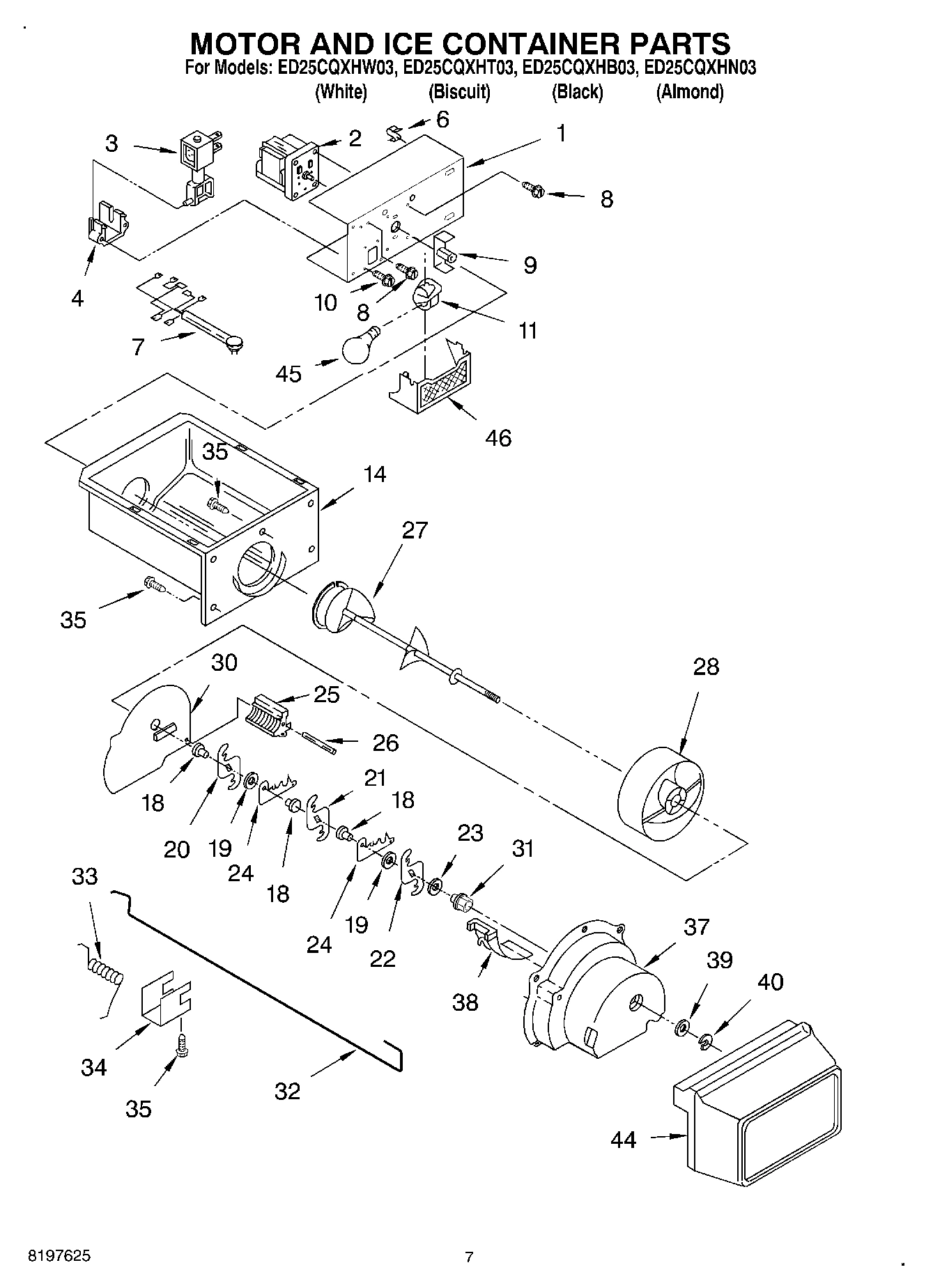 05 - MOTOR AND ICE CONTAINER