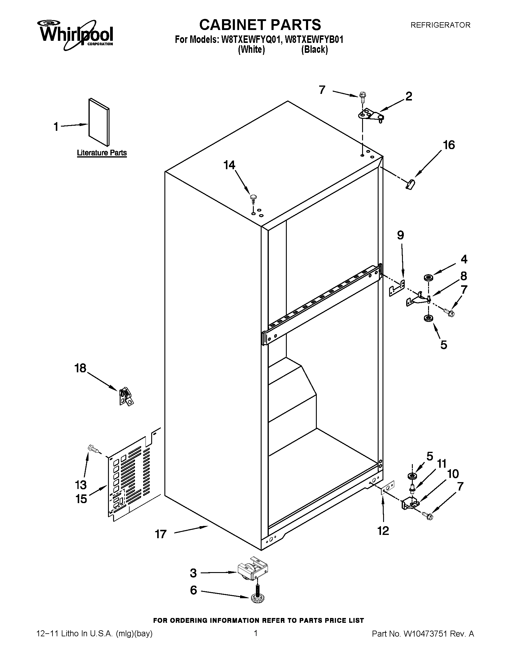 01 - CABINET PARTS