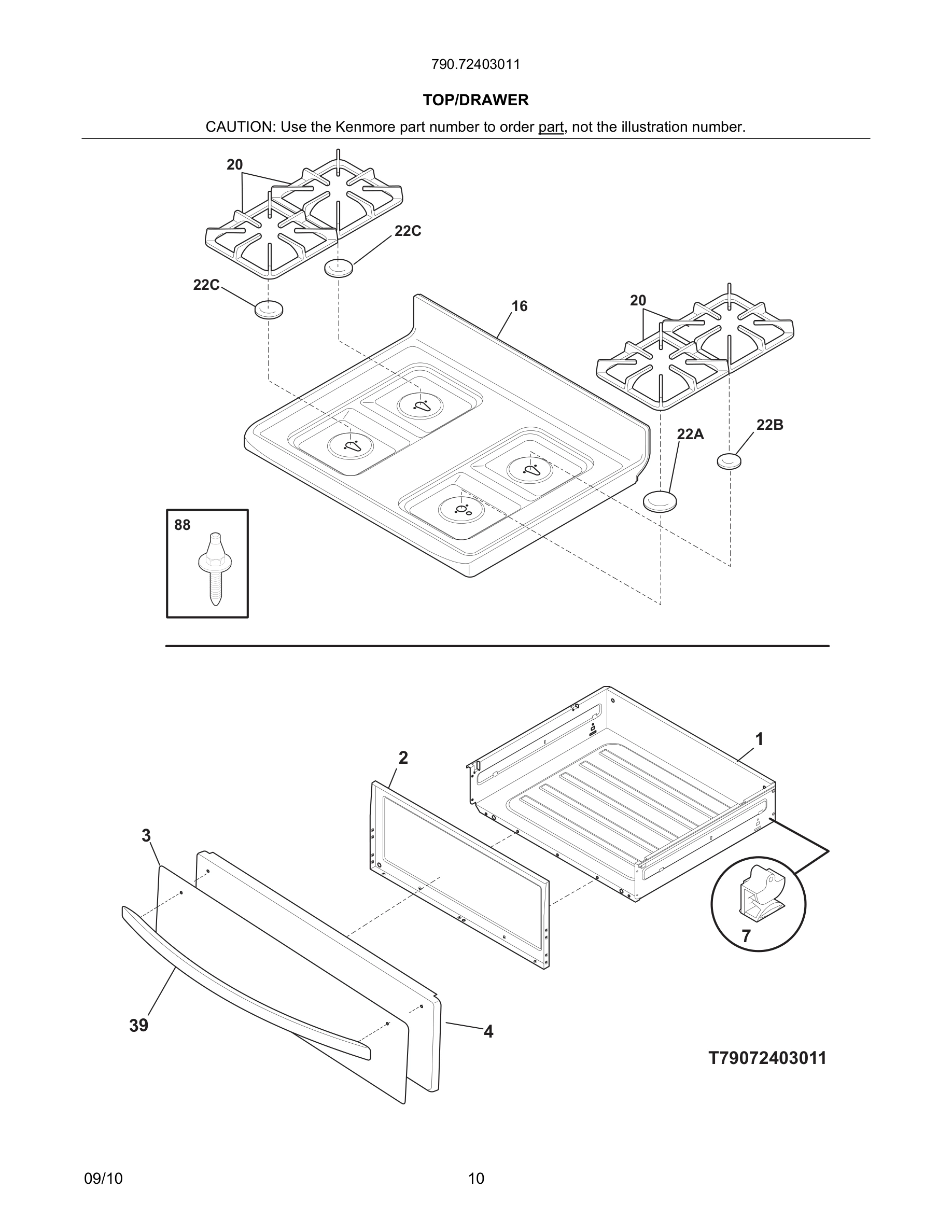 11 - TOP / DRAWER