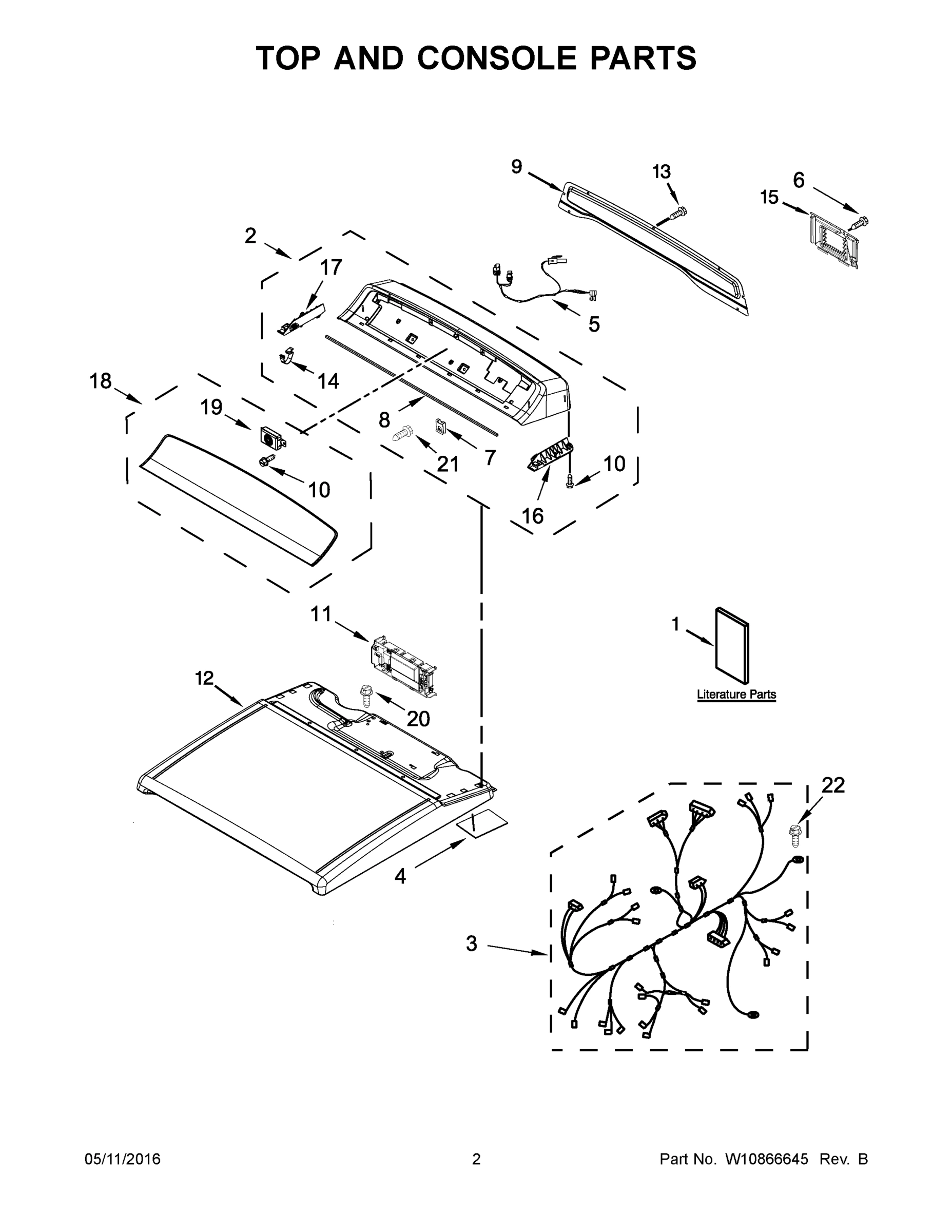 02 - TOP AND CONSOLE PARTS