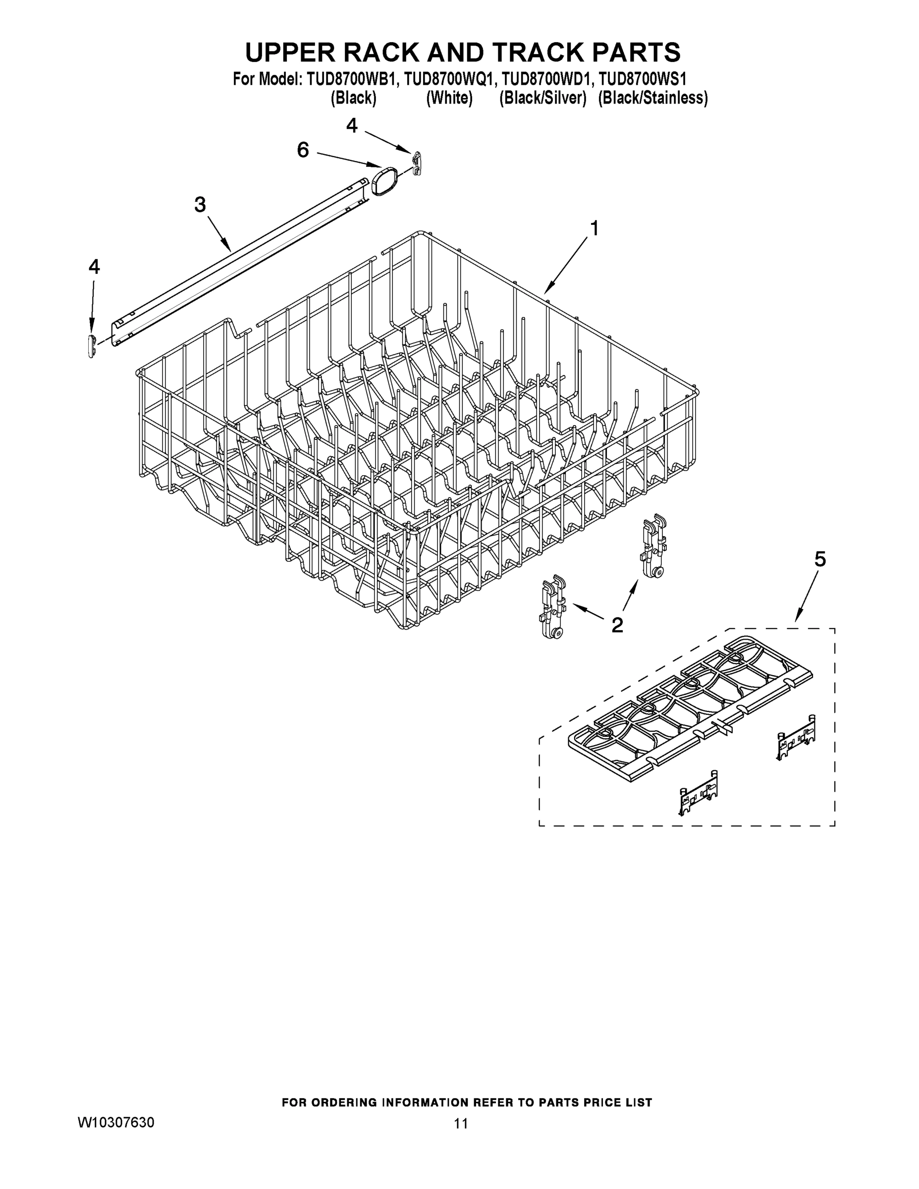 09 - UPPER RACK AND TRACK PARTS